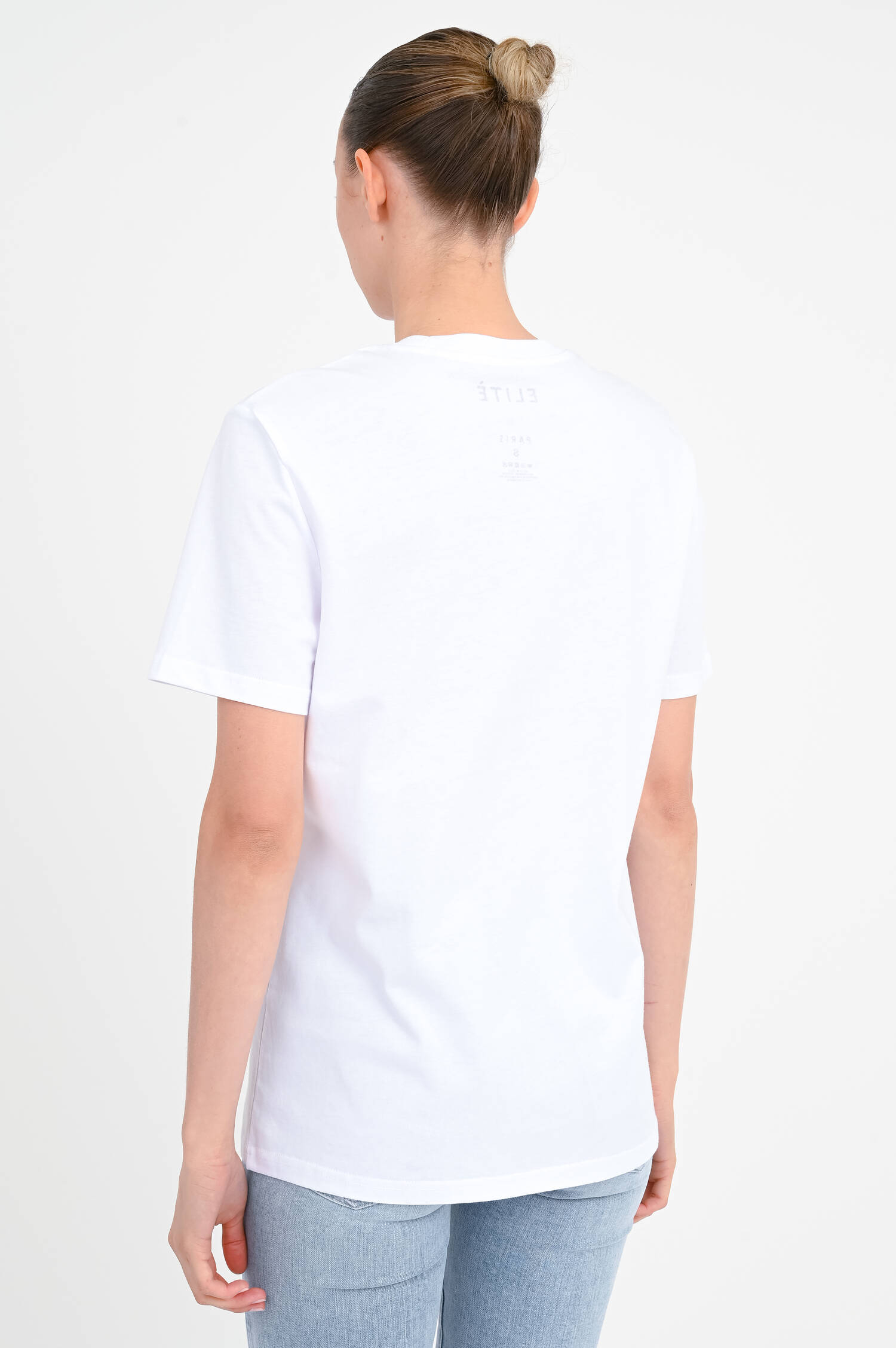 T-Shirt MONDAY mit Schriftzug in Weiß T-Shirt MONDAY mit Schriftzug in Weiß