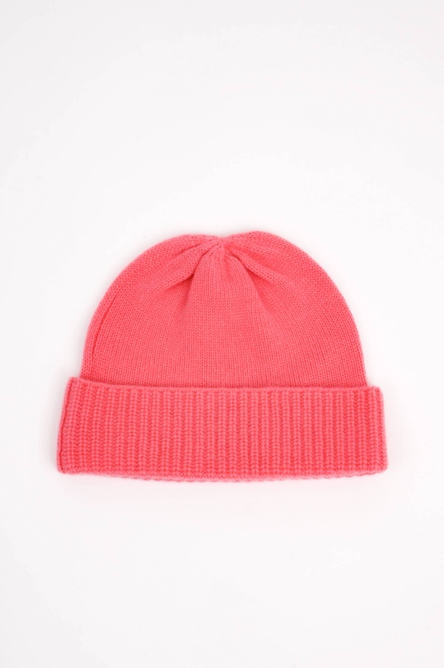 Cashmere Mütze in Korall