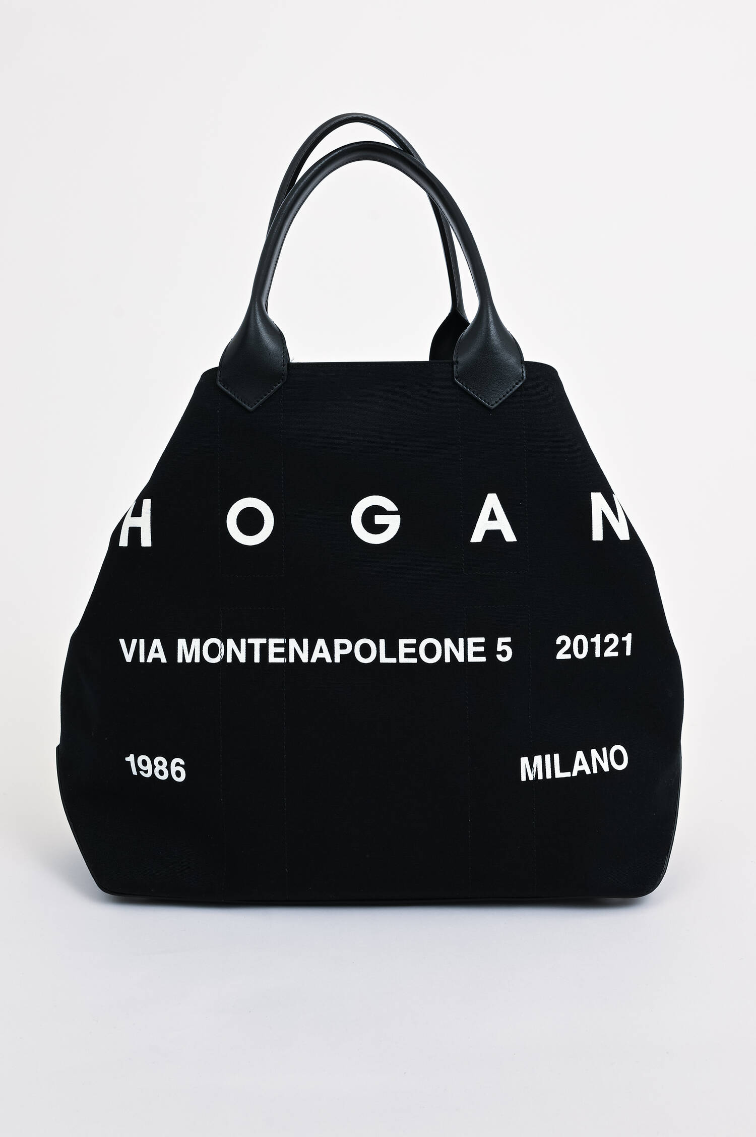 Shopper "Grande" in Schwarz/Weiß