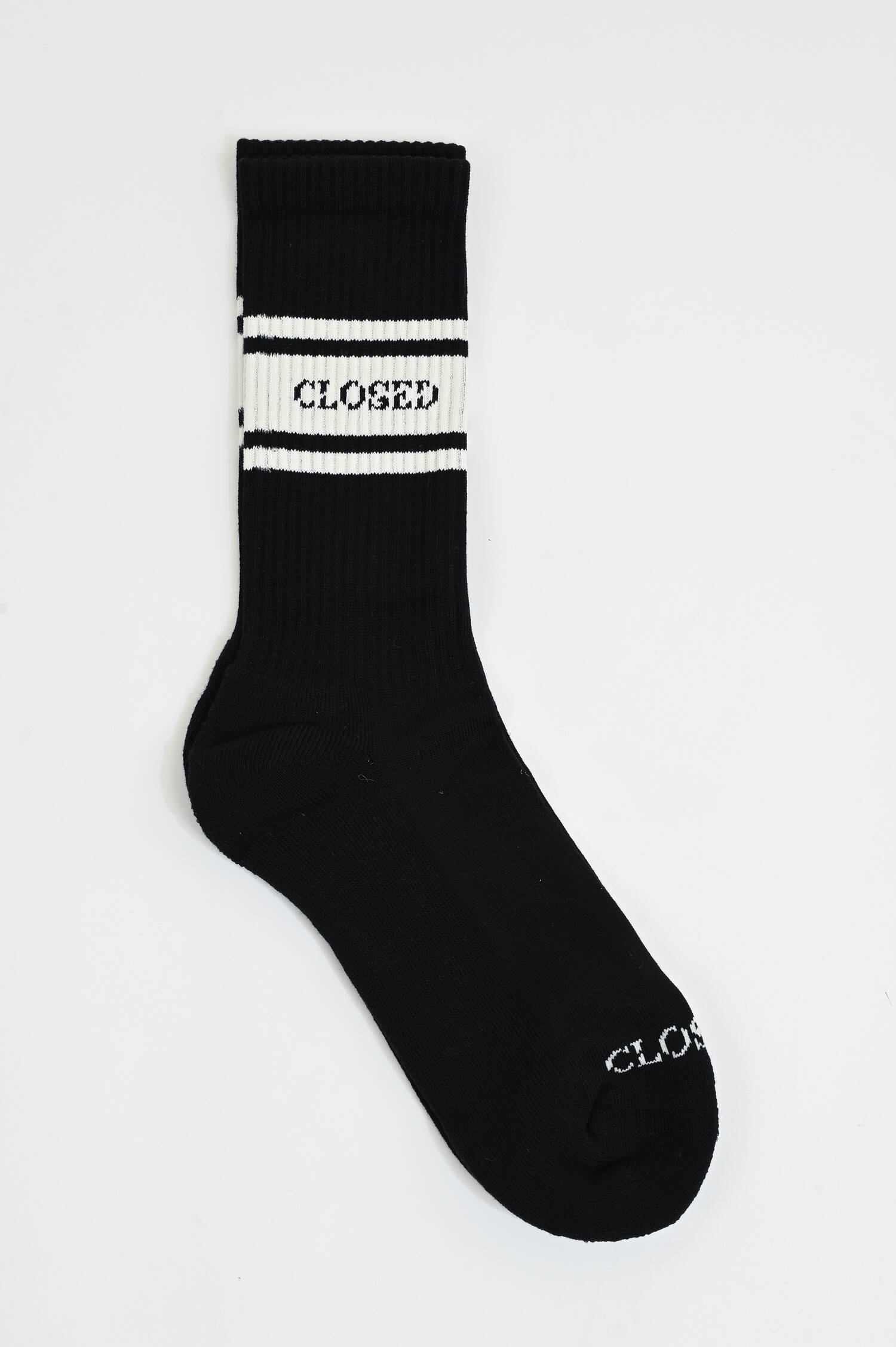 Socken aud Baumwoll-Mix in Schwarz/Weiß