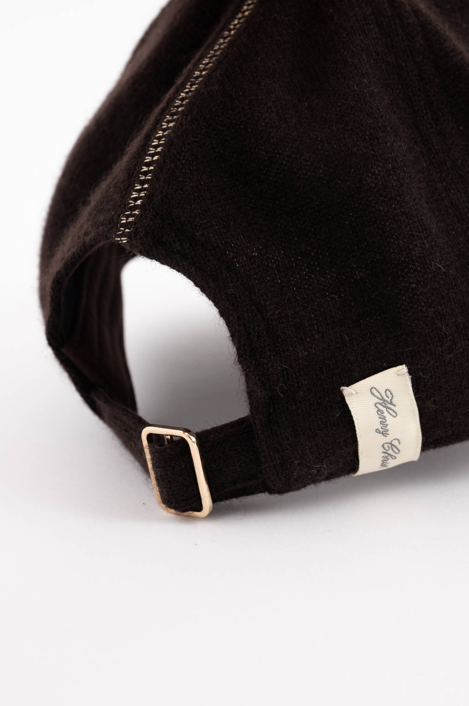 Cashmere Basecap in Dunkelbraun Cashmere Basecap in Dunkelbraun