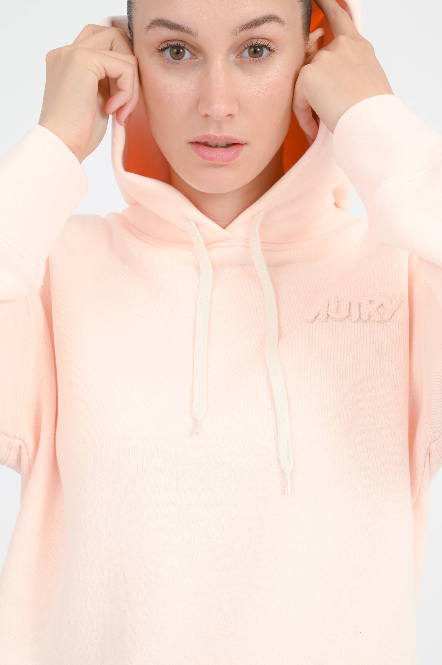 Hoodie mit Kapuze in Hellrosa Hoodie mit Kapuze in Hellrosa