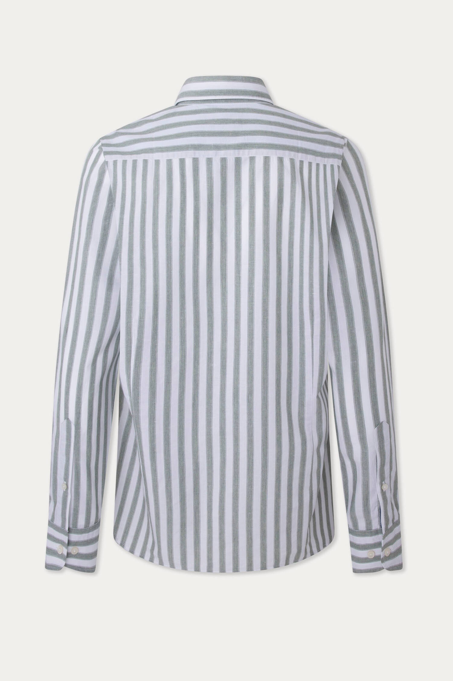 Gestreiftes Hemd in Grün/Weiß