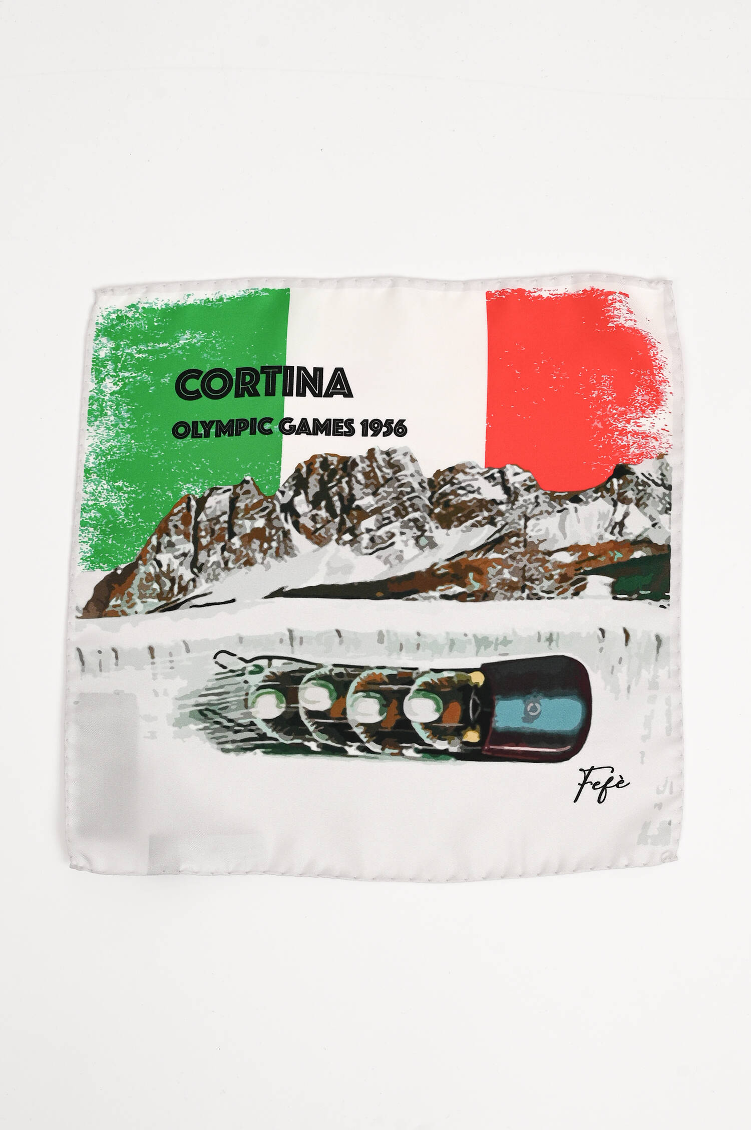 Einstecktuch OLYMPIA CORTINA in Weiß
