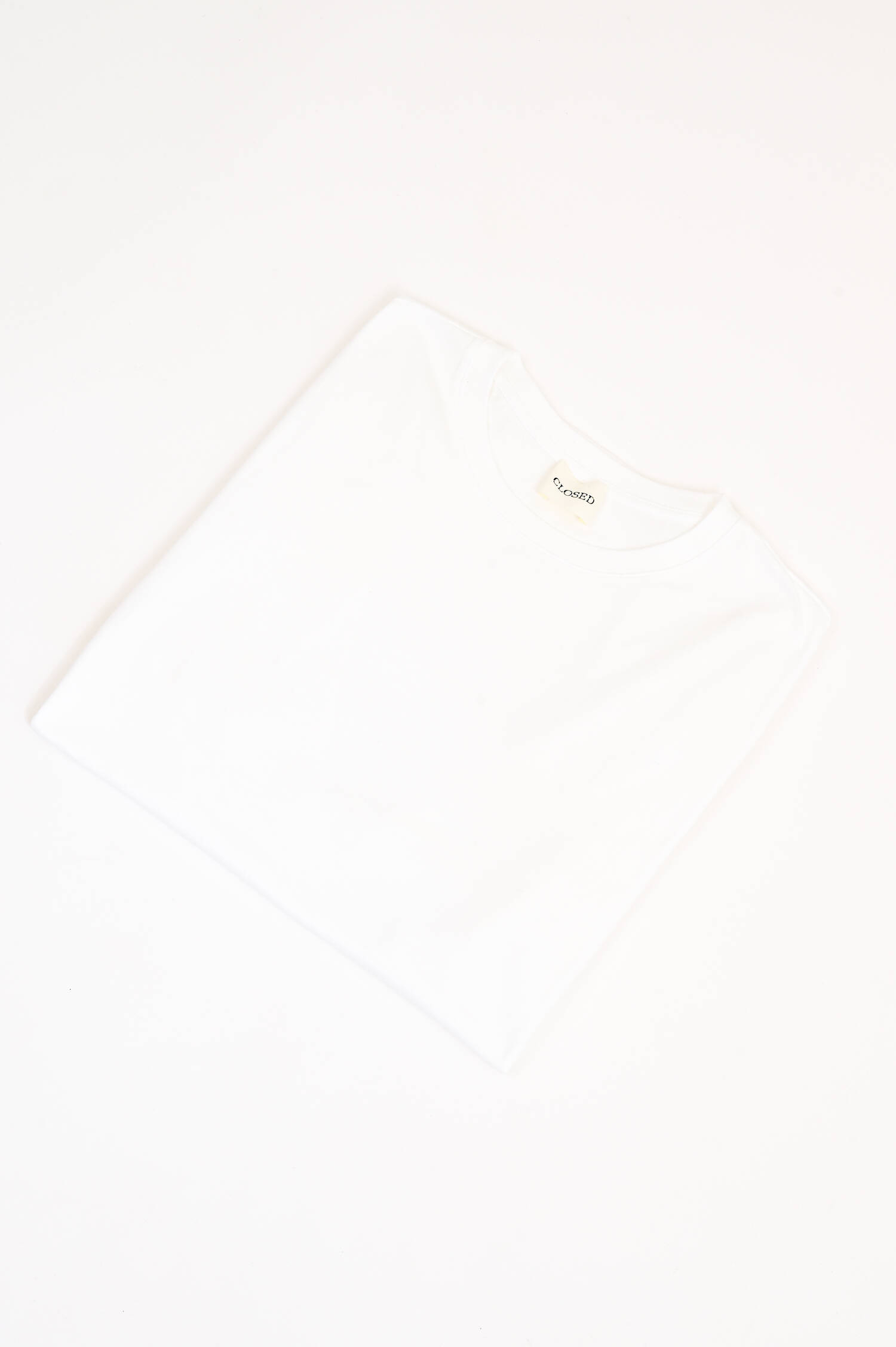 Basic Kurzarm-Shirt in Weiß