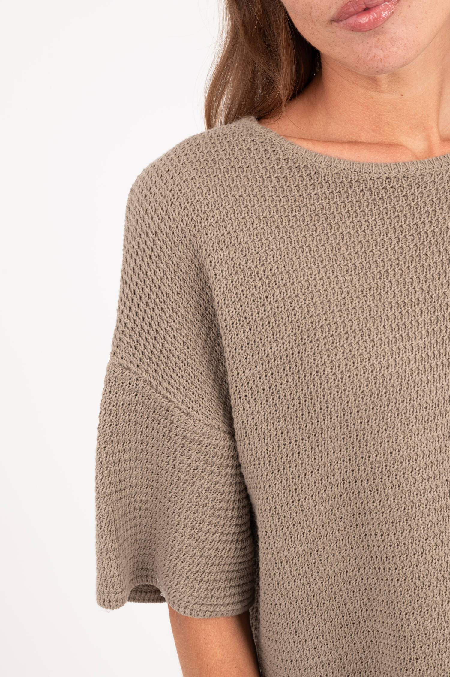 Strickshirt in Khaki