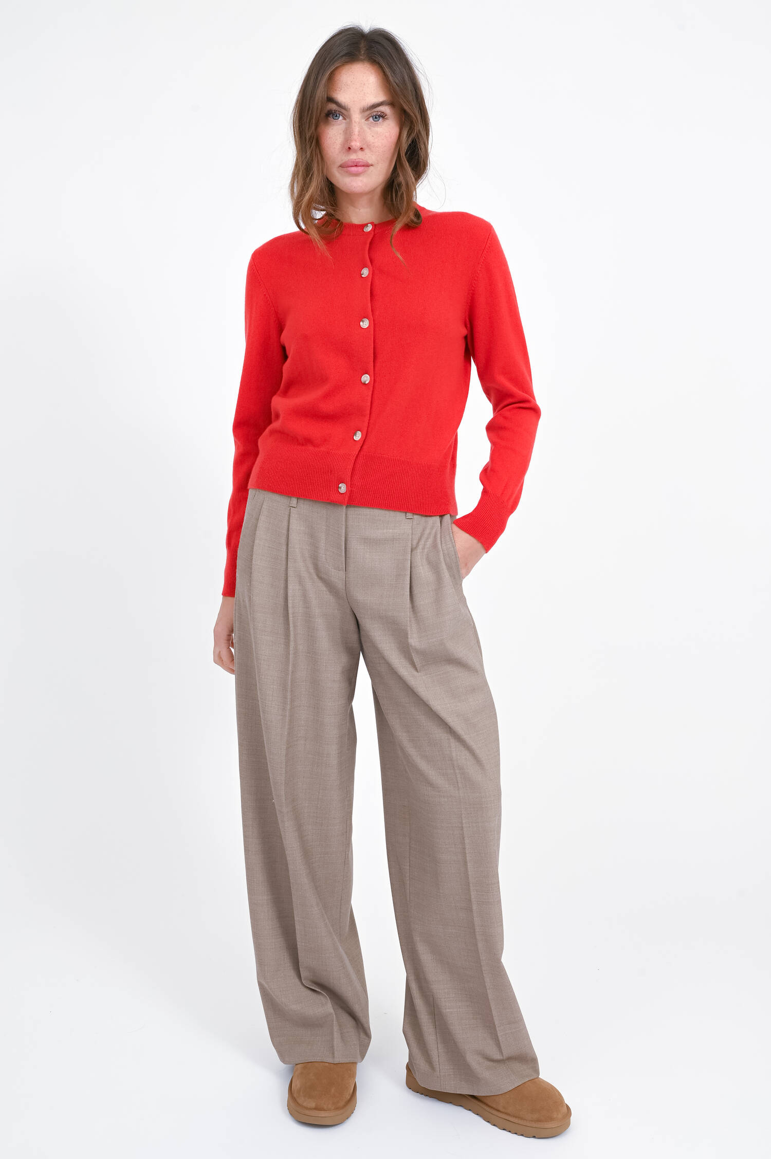 Cashmere-Cardigan in Rot Cashmere-Cardigan in Rot