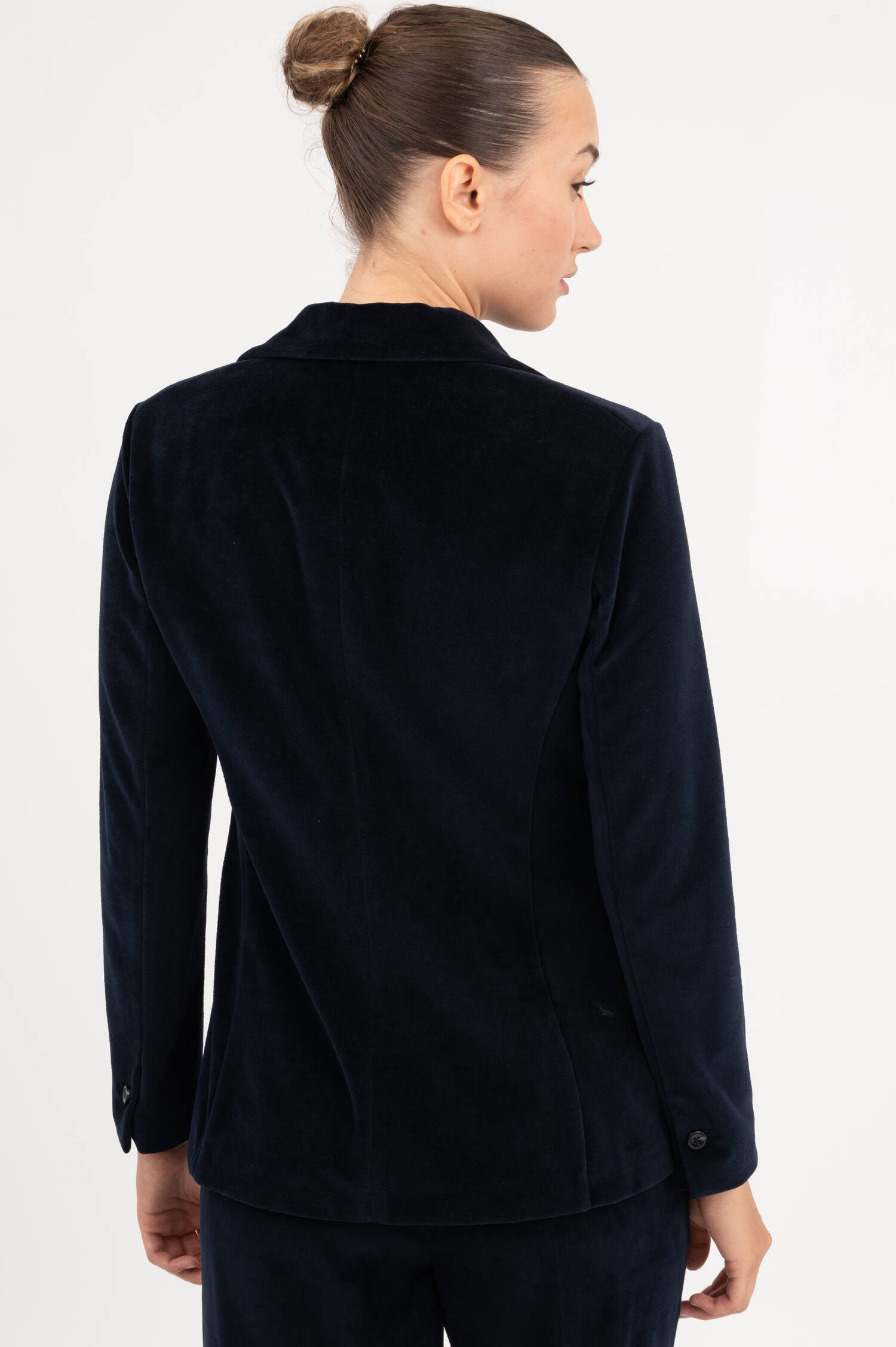 Samtblazer in Navy