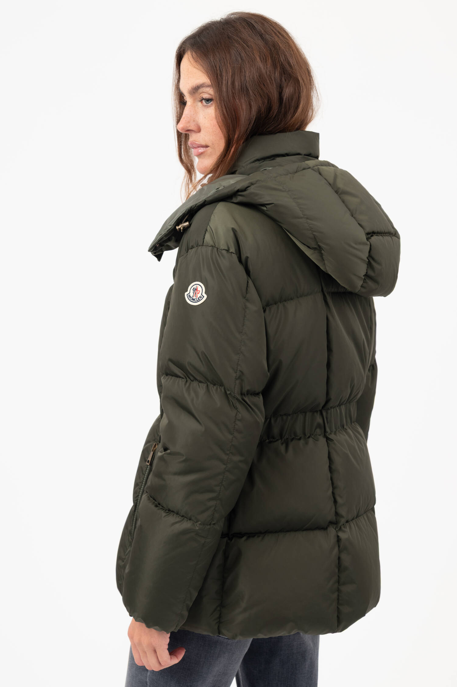 Daunensteppjacke AGNEUX in Oliv Daunensteppjacke AGNEUX in Oliv