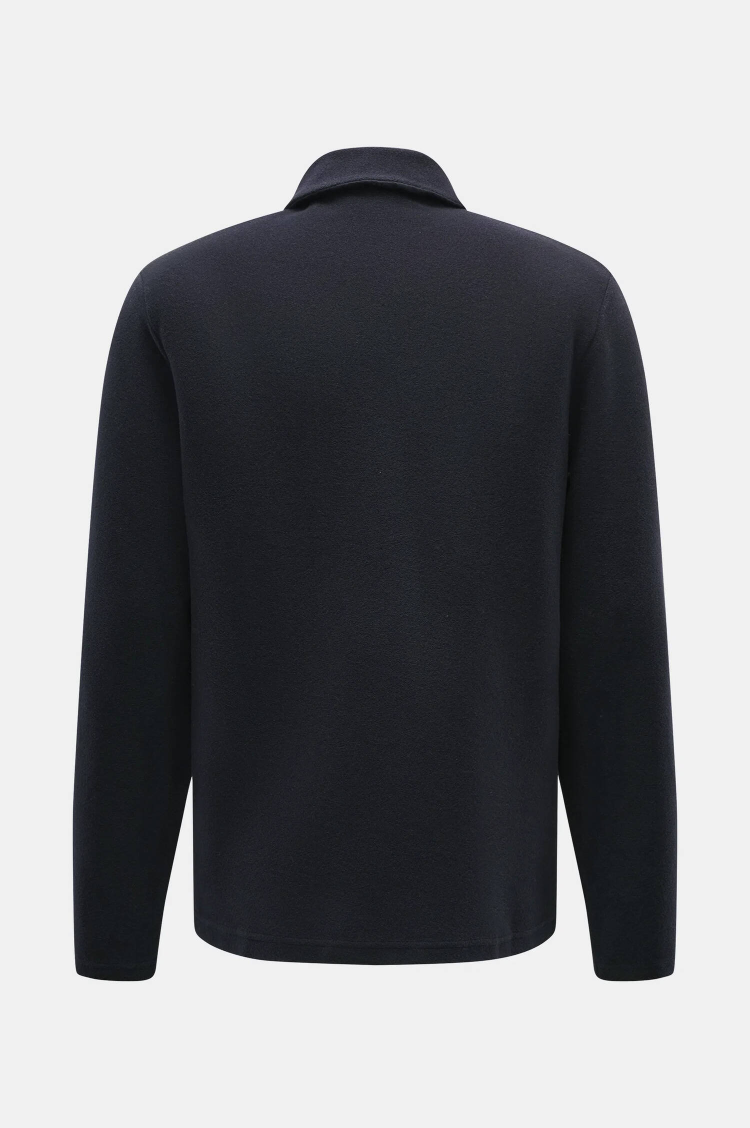 Wollmix Polo-Shirt in Navy Wollmix Polo-Shirt in Navy