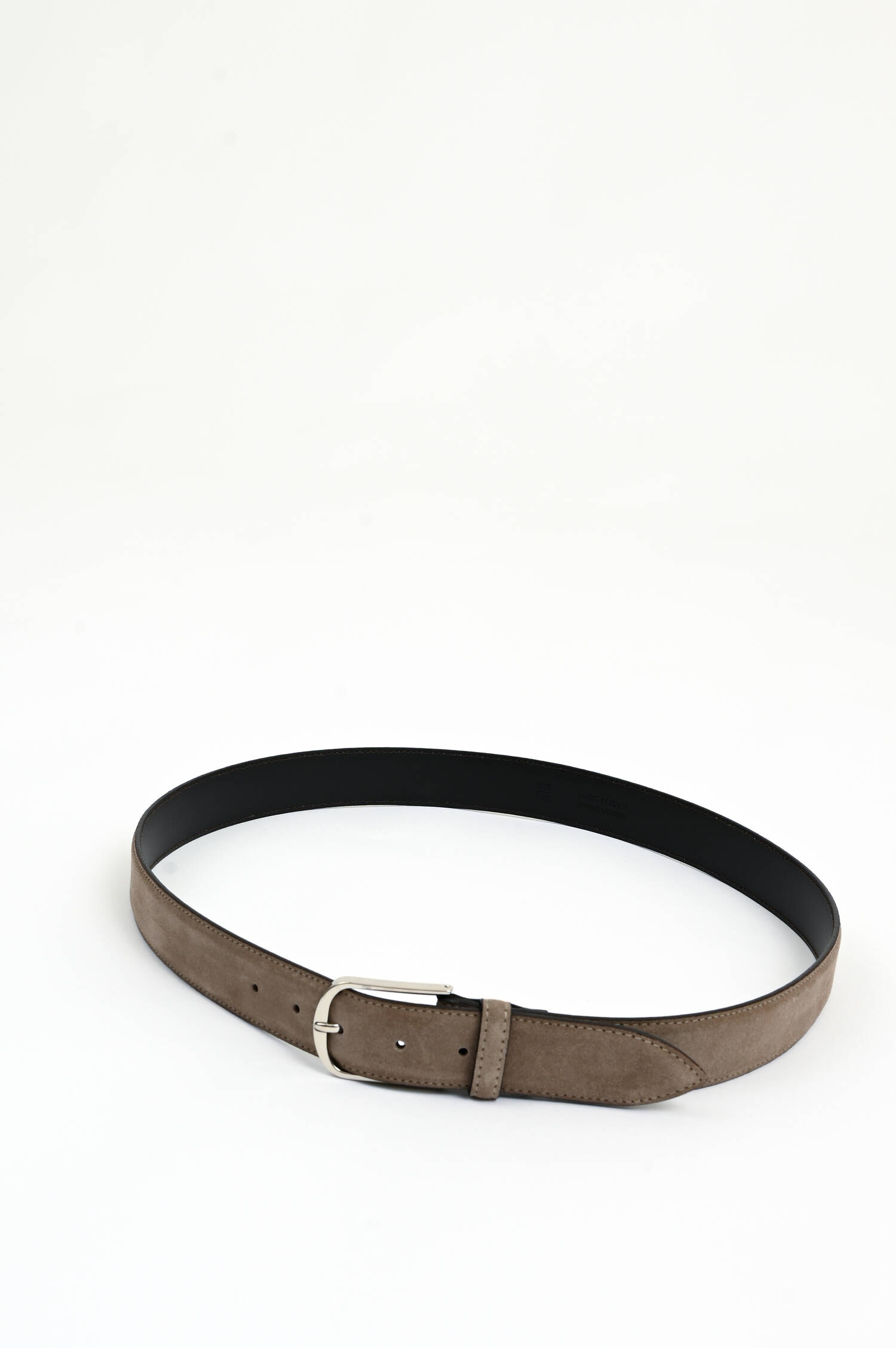 Gürtel aus Veloursleder in Taupe