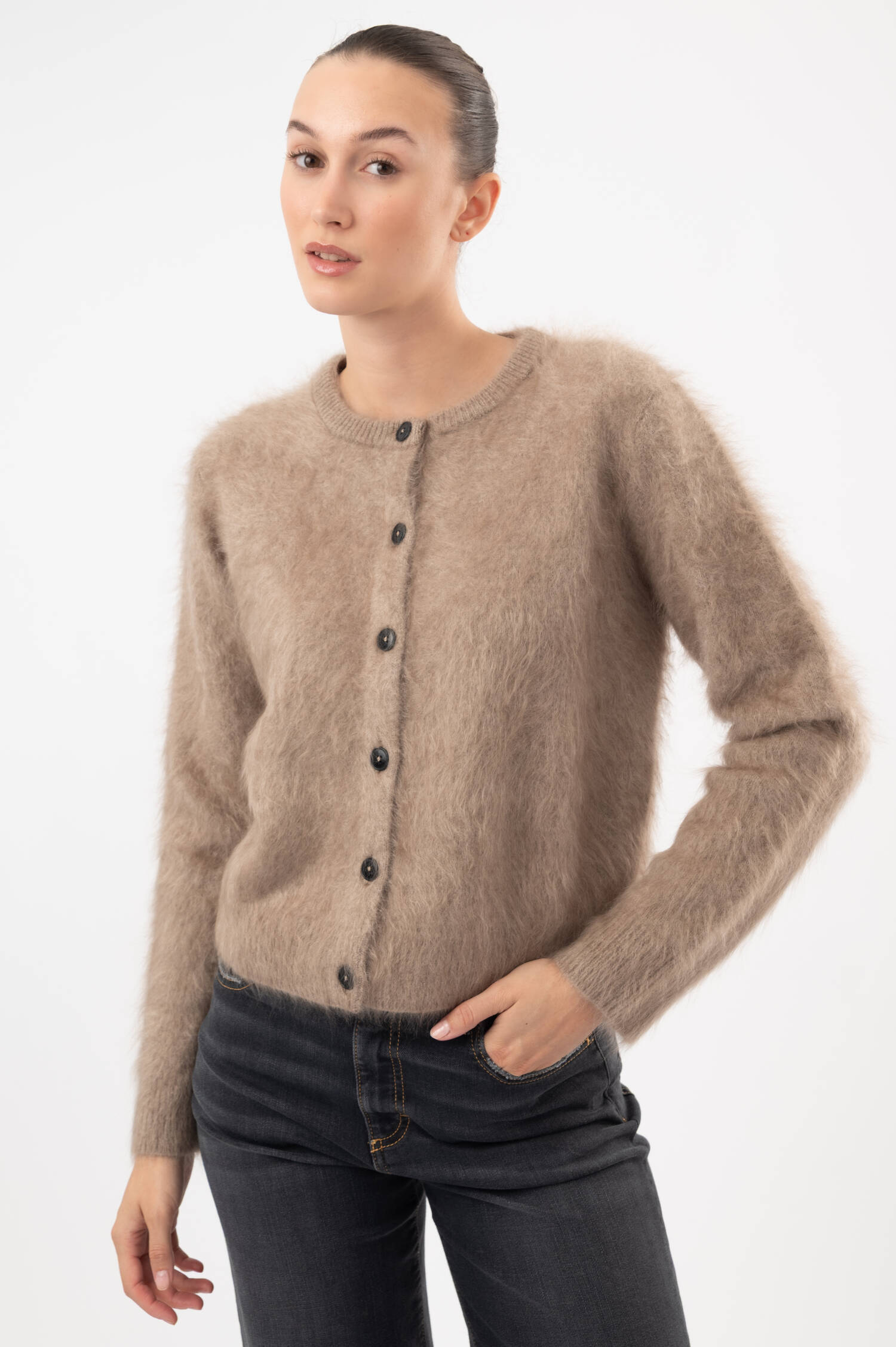Cashmere-Cardigan in Beige Cashmere-Cardigan in Beige
