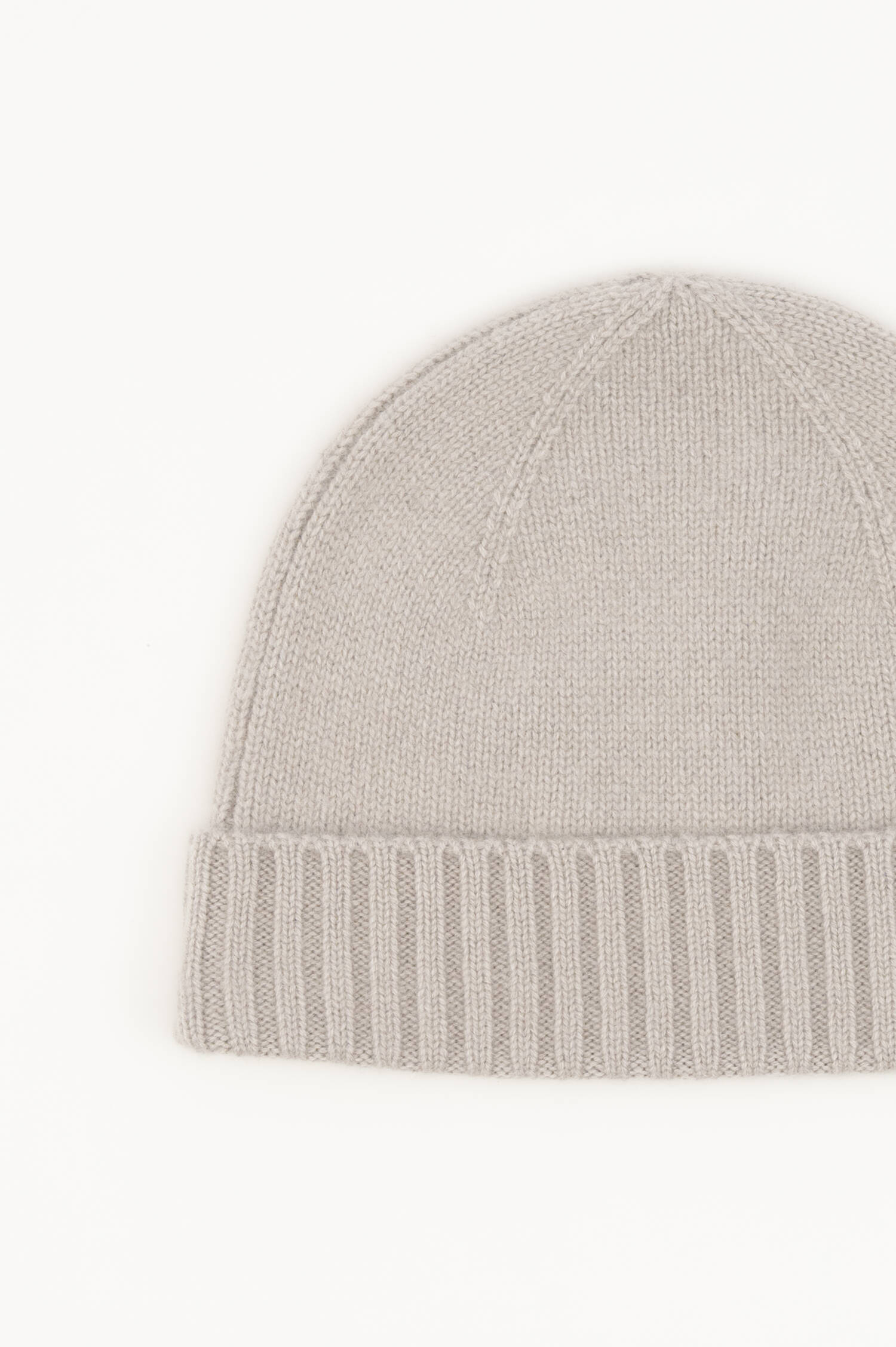 Cashmere-Beanie in Helltaupe