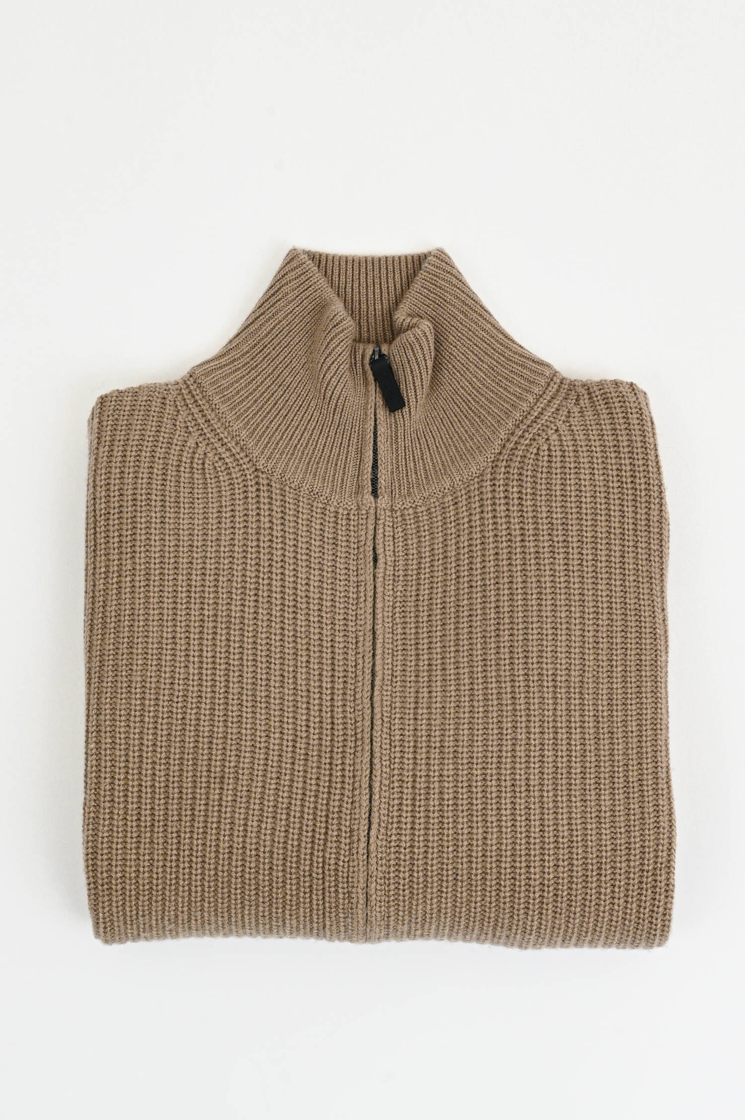 Strickweste aus Woll-Cashmere-Mix in Beige