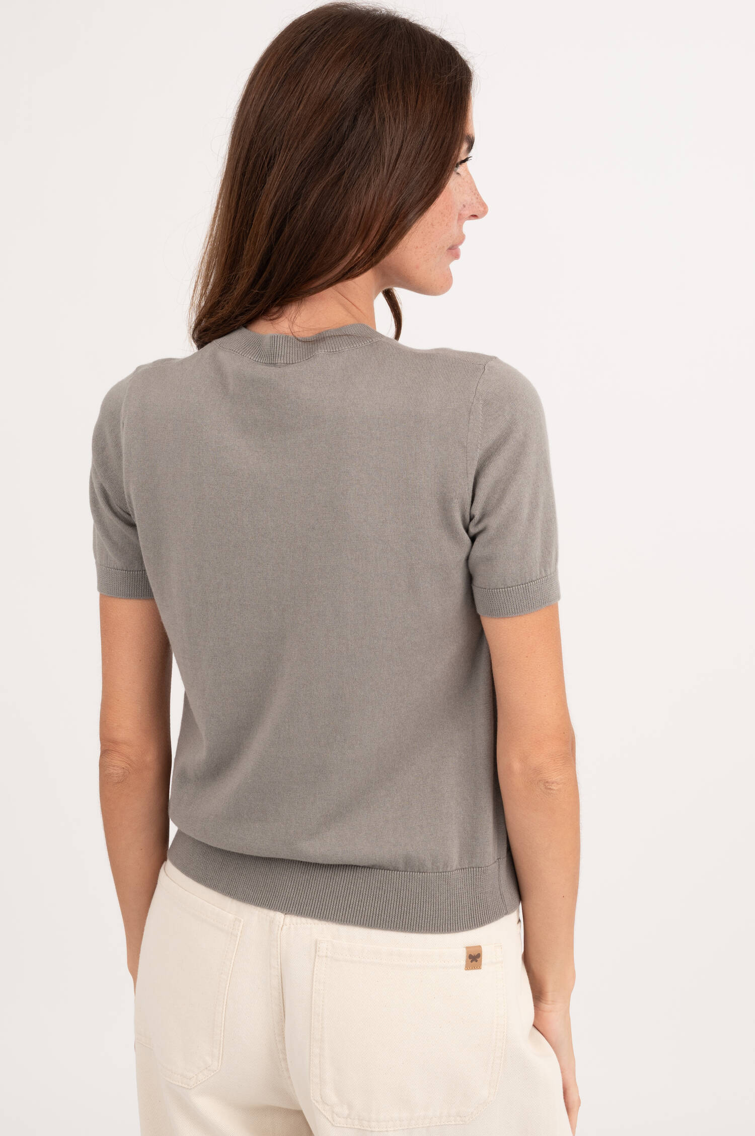Strickshirt GIULIETTA in Grau