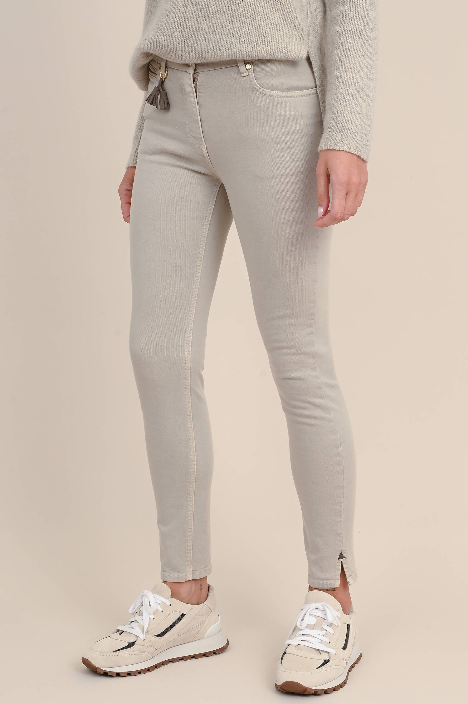 Klassische Hose CINQ in Stone