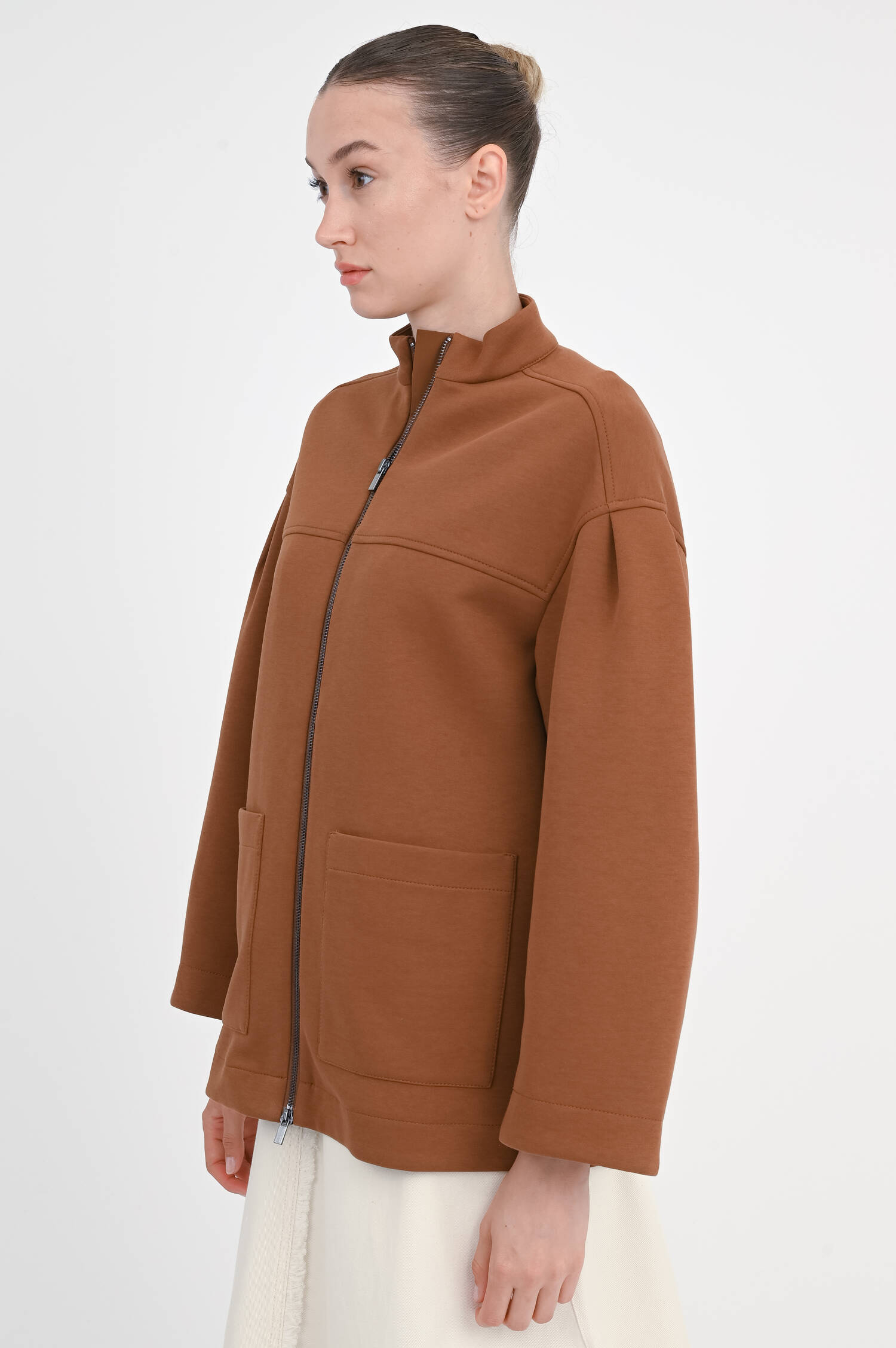 Sweatshirt-Jacke CADICE in Tabak Sweatshirt-Jacke CADICE in Tabak