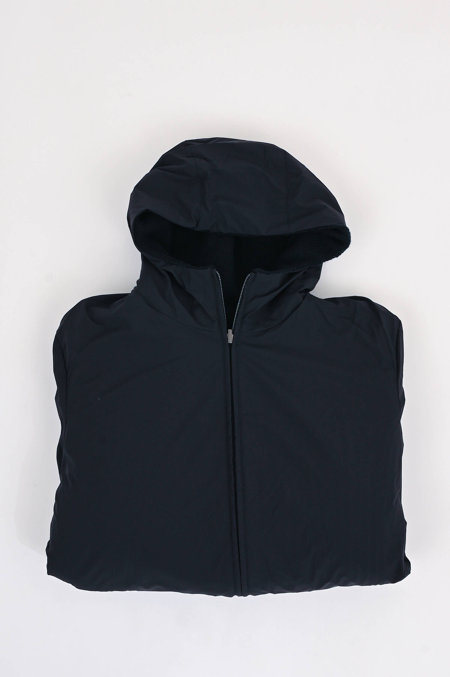 Wendejacke aus Strick und Nylon in Navy