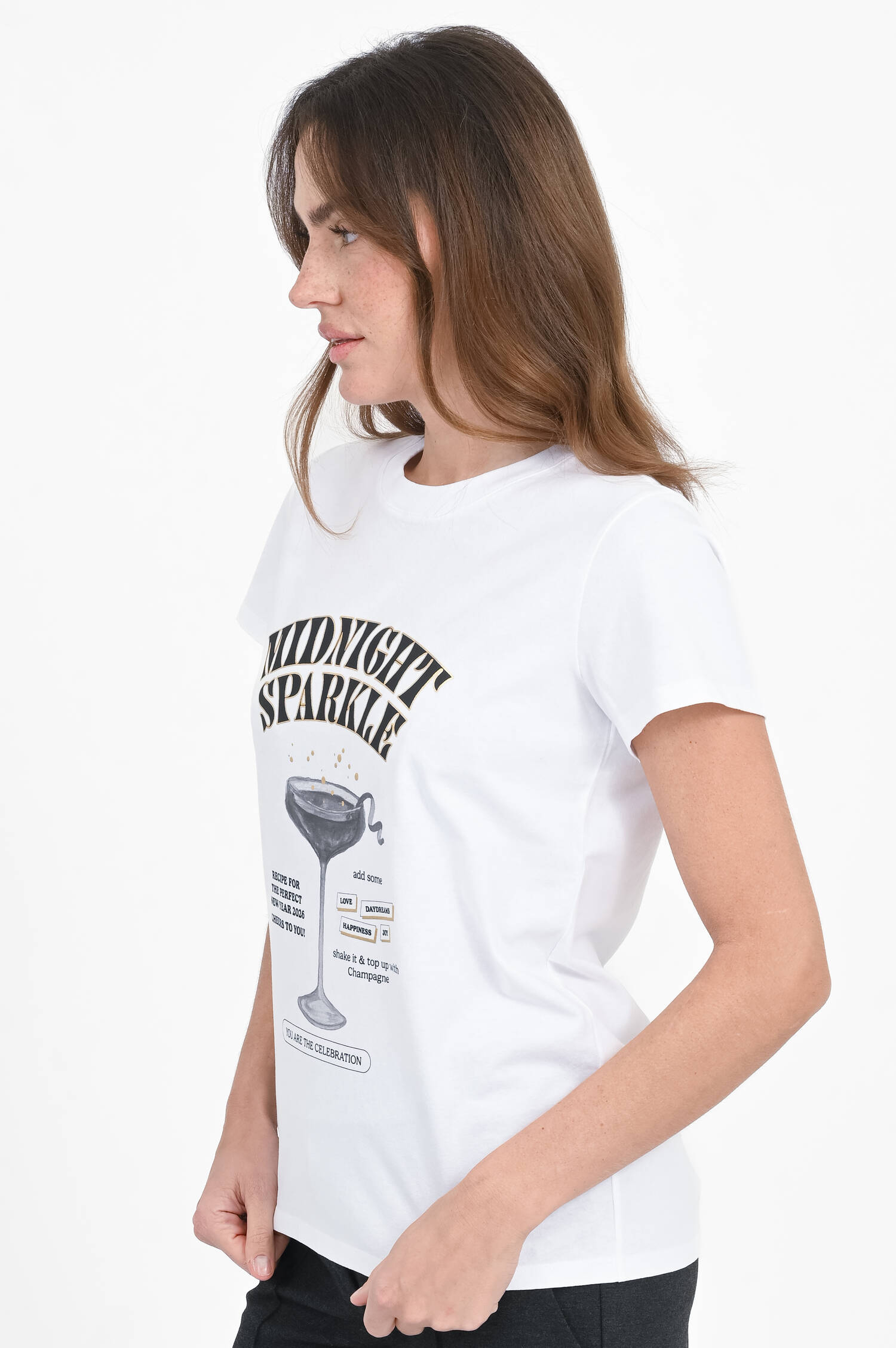 T-Shirt MIDNIGHT SPARKLE in White