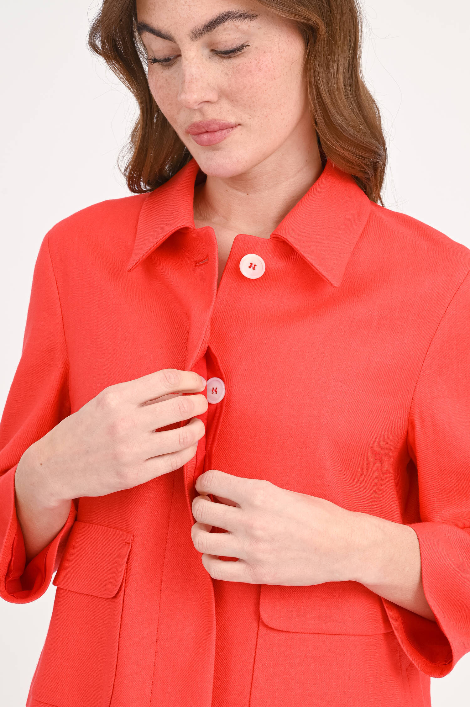 Cropped Jacket in Rot