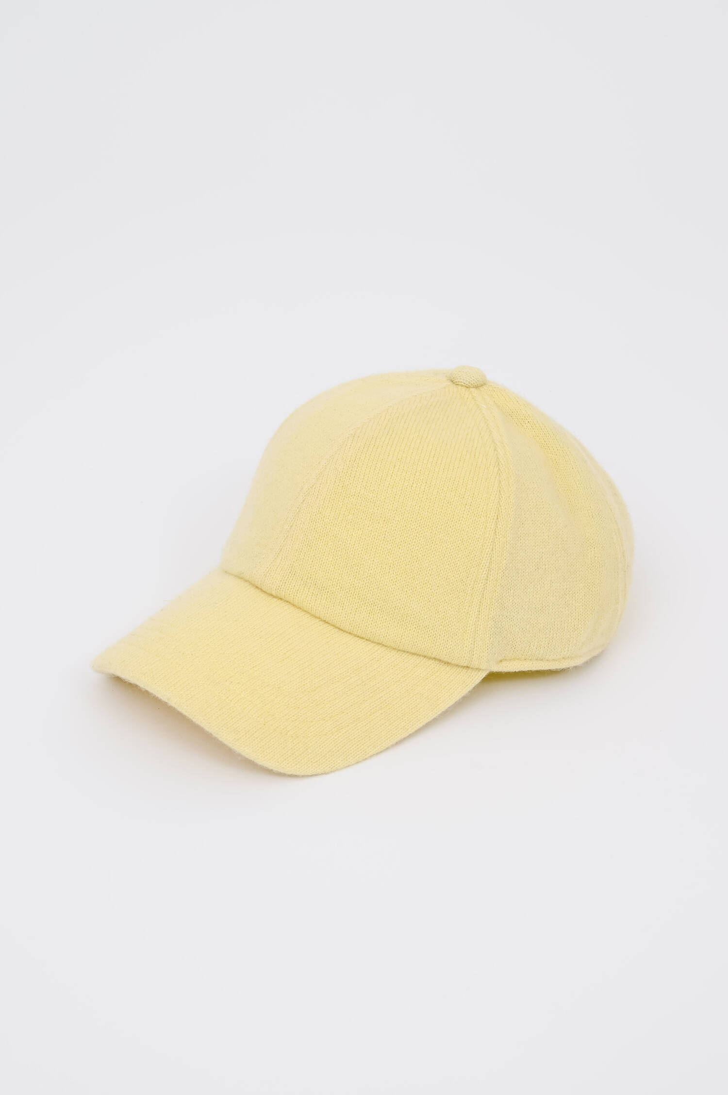 Basecap aus Cashmere in Butter