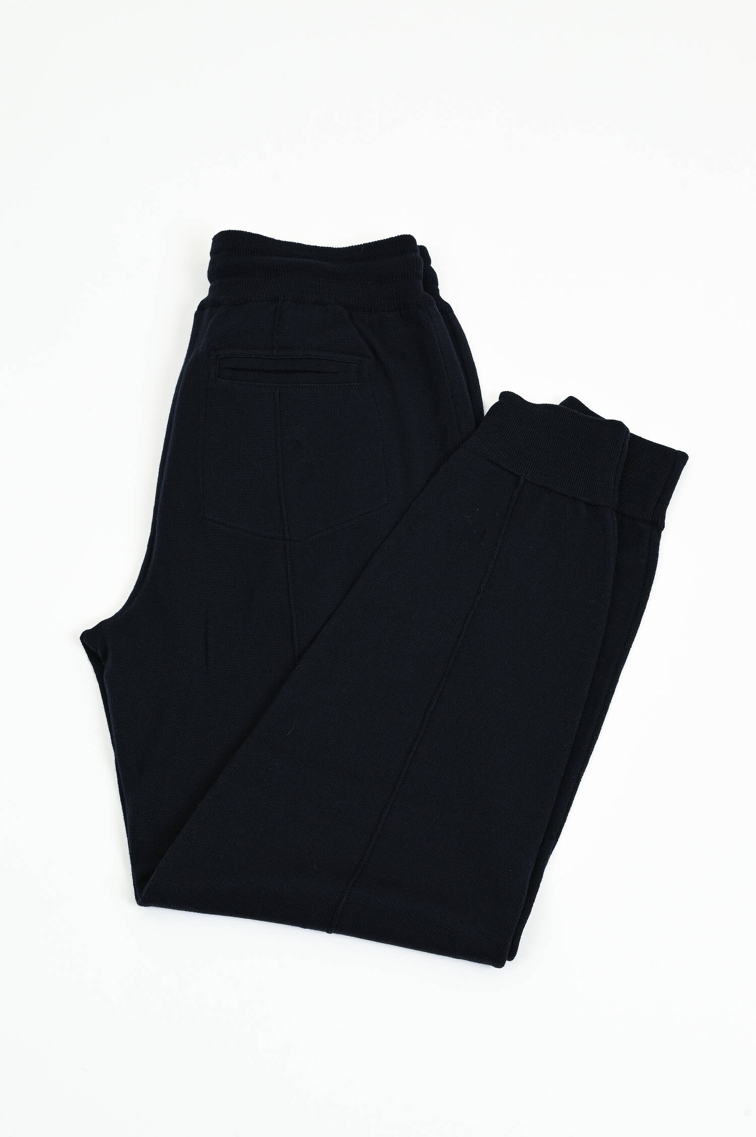Sweatpants aus Merinowolle in Navy