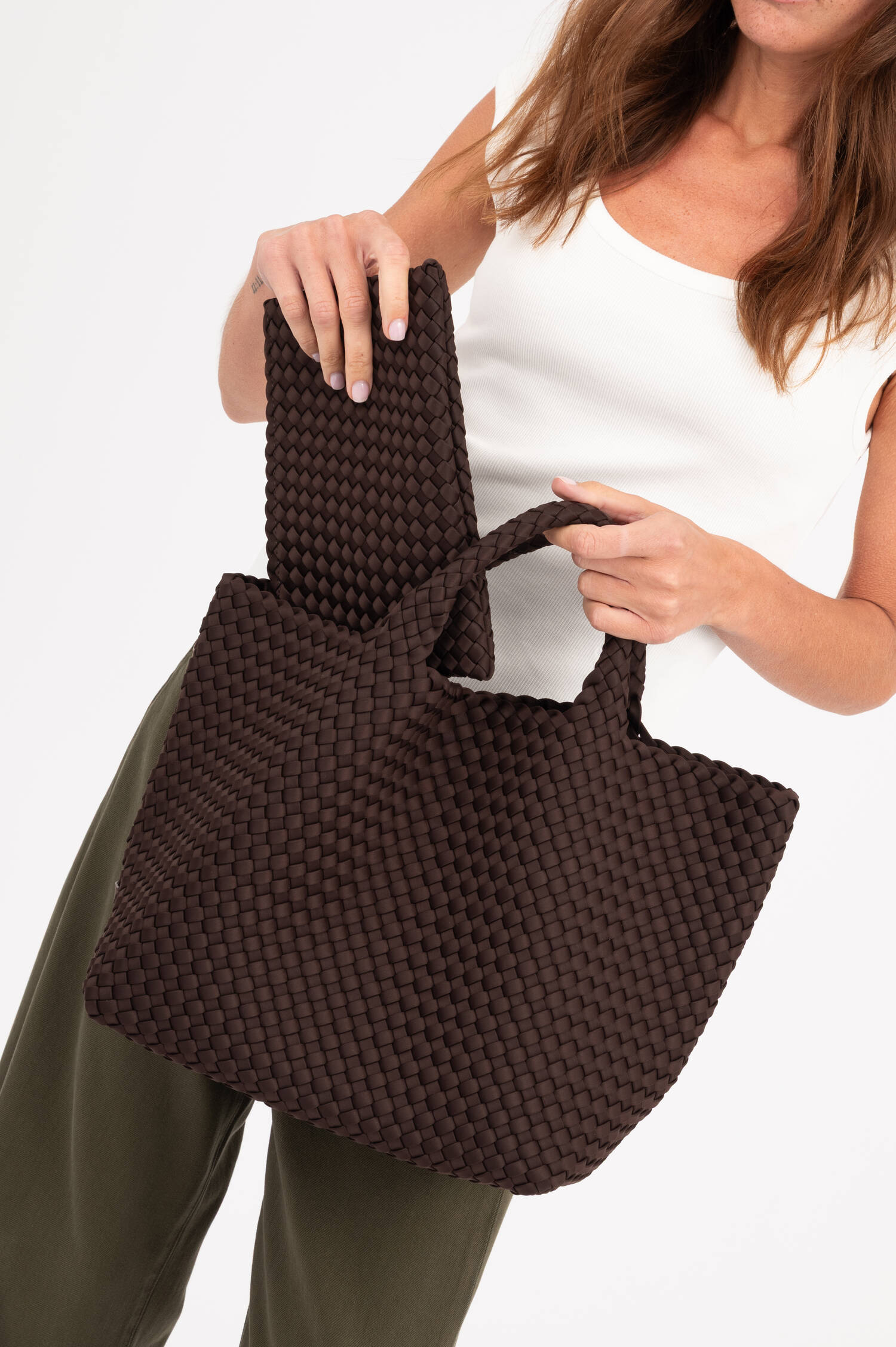 Shopper ST. BARTHS MEDIUM mit Pouch in Dunkelbraun Shopper ST. BARTHS MEDIUM mit Pouch in Dunkelbraun