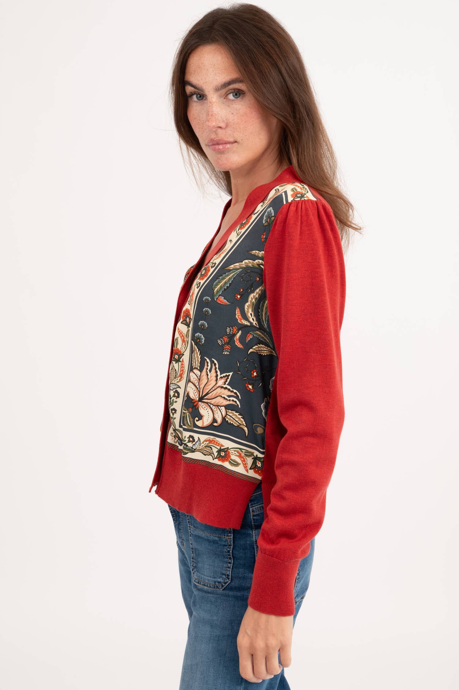 Strickweste in Rot Strickweste in Rot