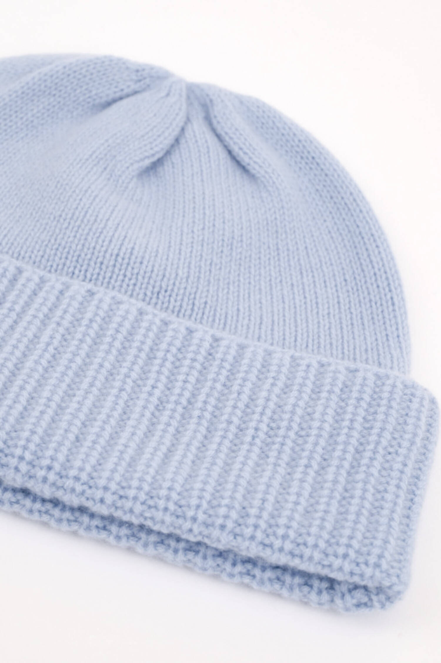 Cashmere Mütze in Hellblau