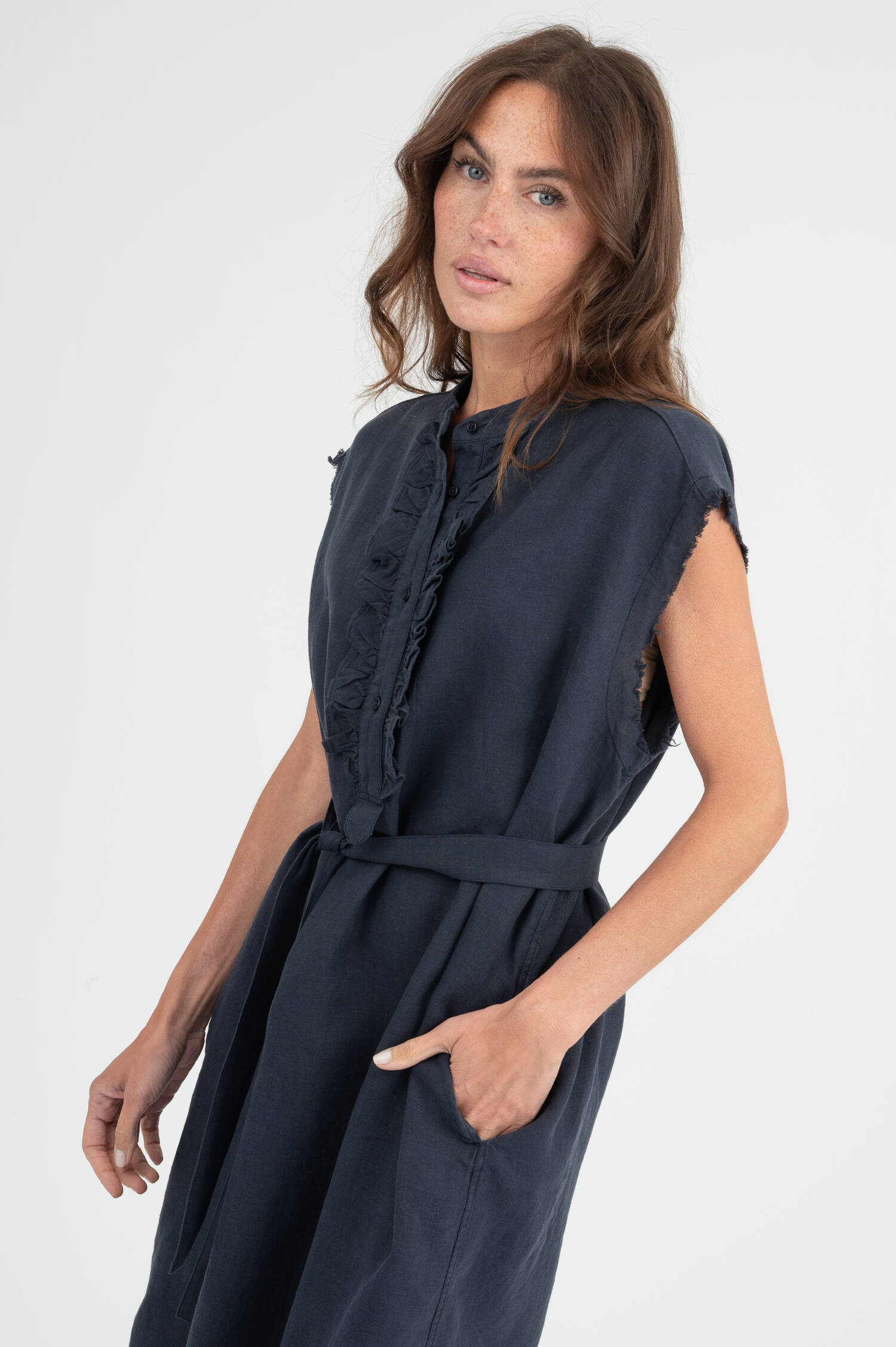 Blusenkleid BARCELONA in Navy