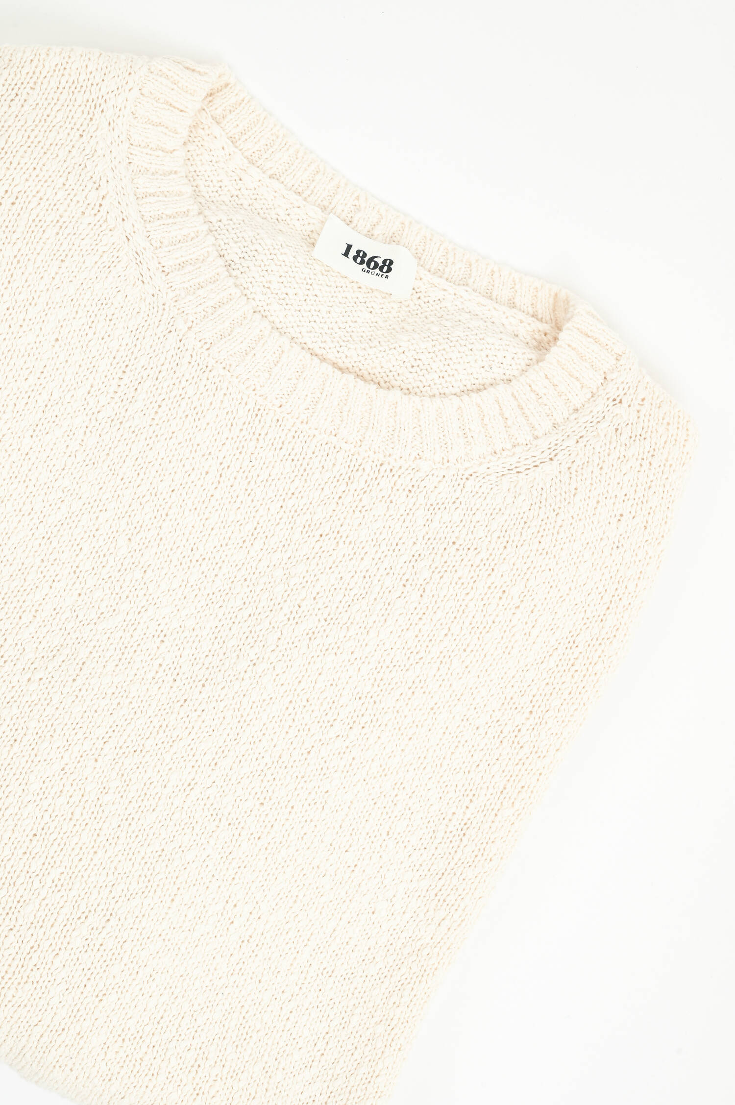 Pullover aus Baumwolle in Creme