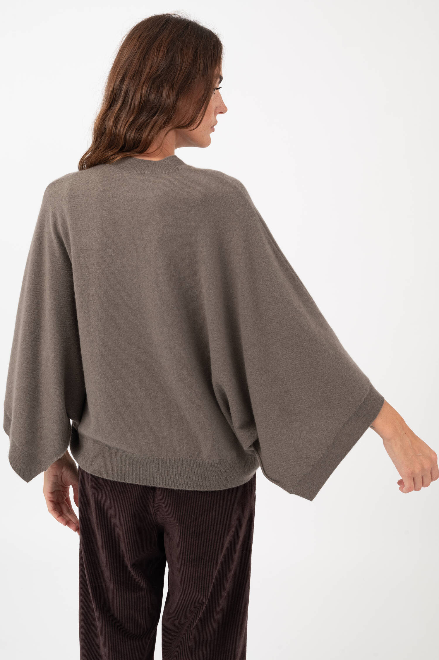 Cashmere Pullover KAJA in Taupe Cashmere Pullover KAJA in Taupe