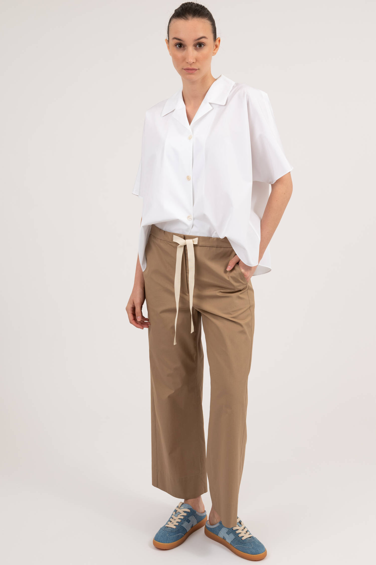 Verkürzte Hose ARGENTO in Camel Verkürzte Hose ARGENTO in Camel