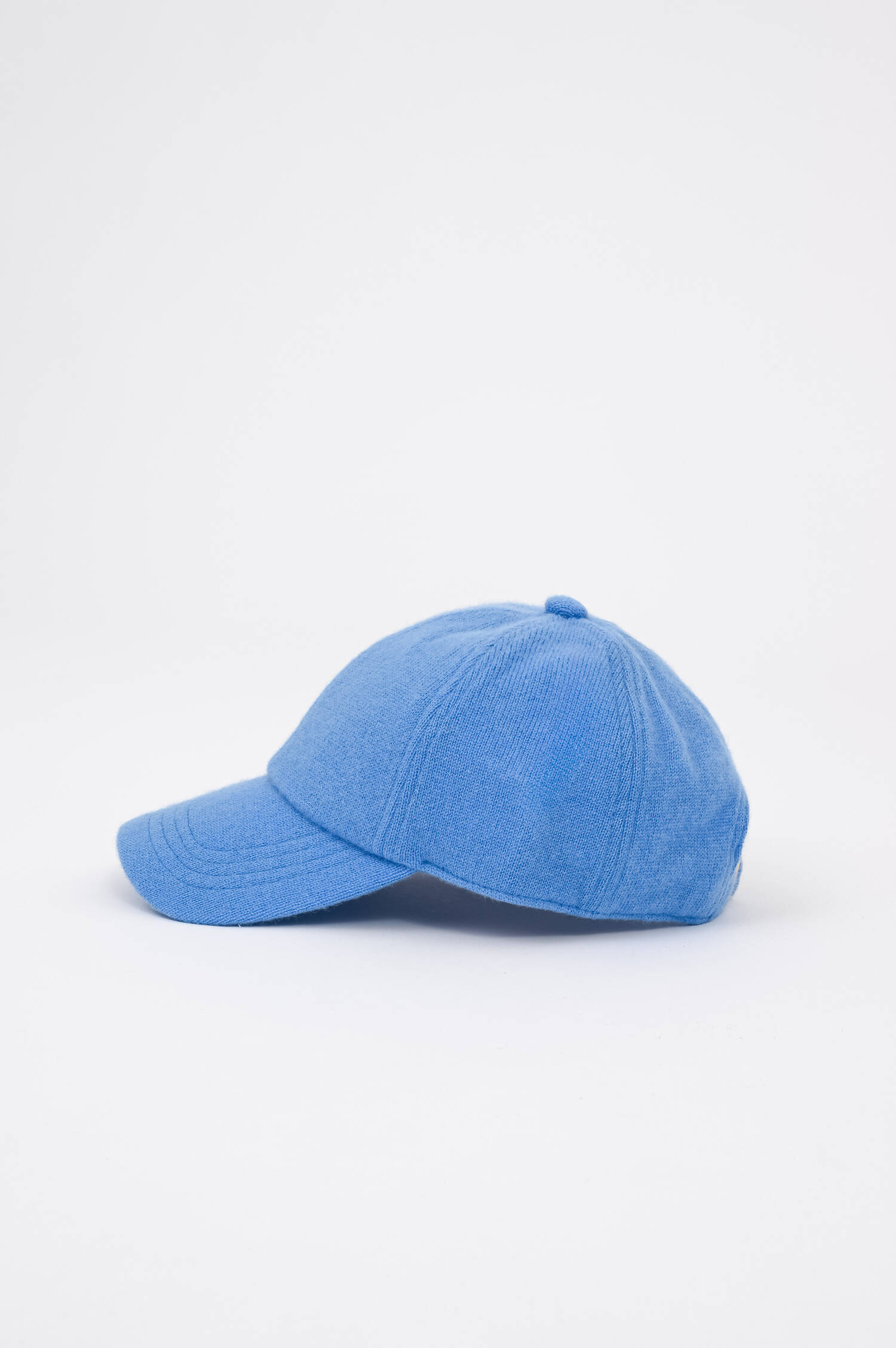 Basecap aus Cashmere in Surfblue