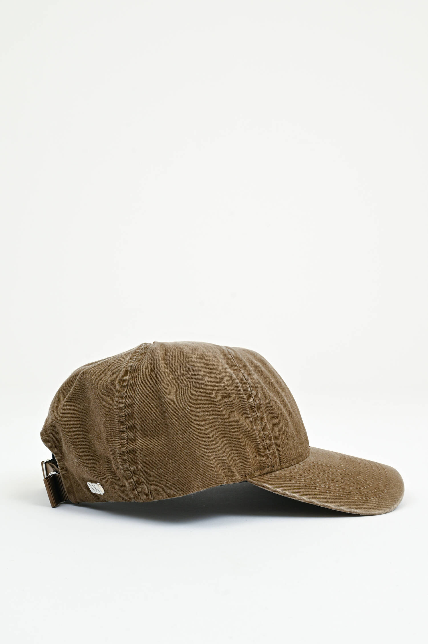 Basecap aus Baumwolle in Washed Braun