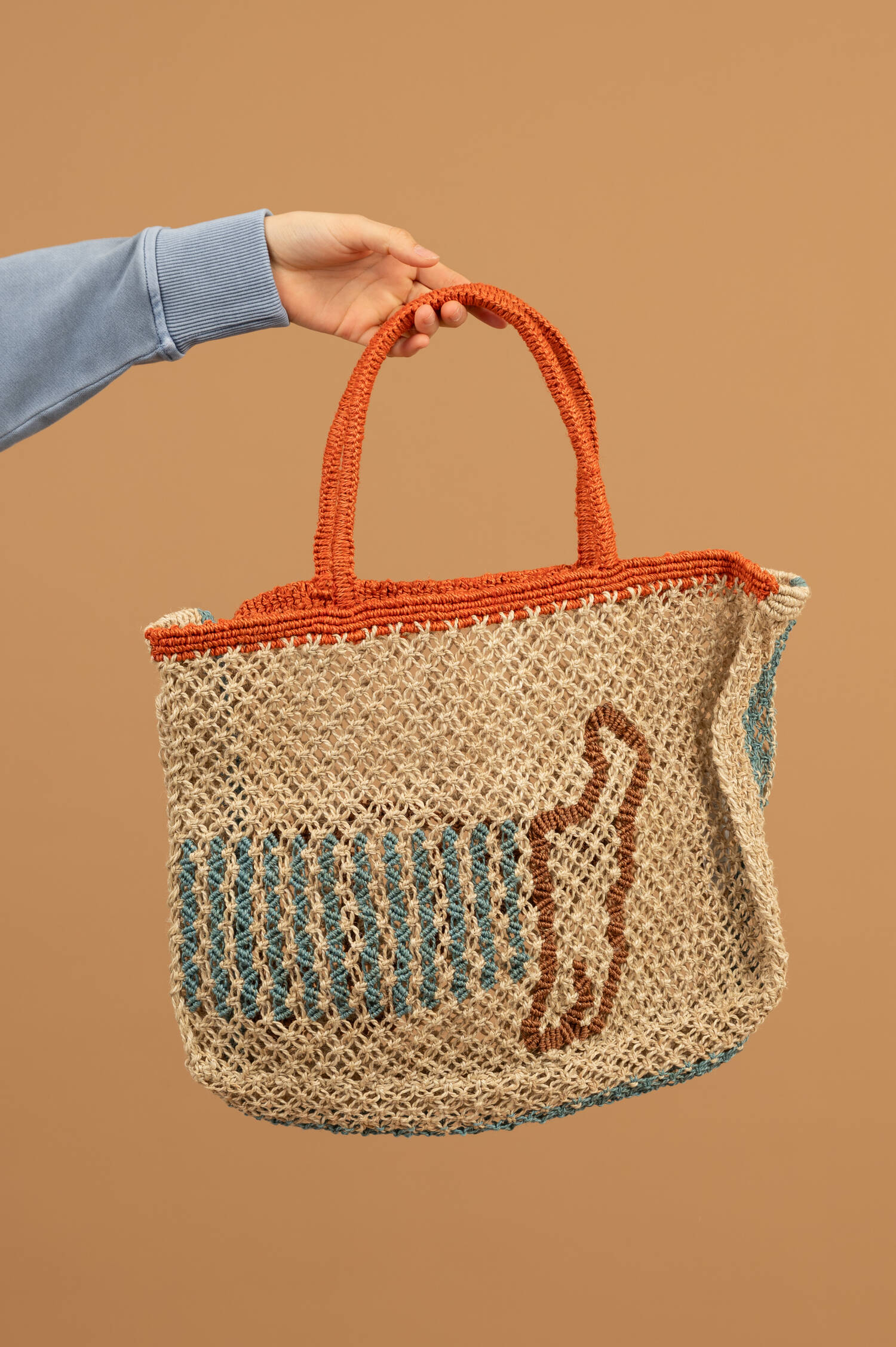 Beachbag WORD BRETON DOG in Natur