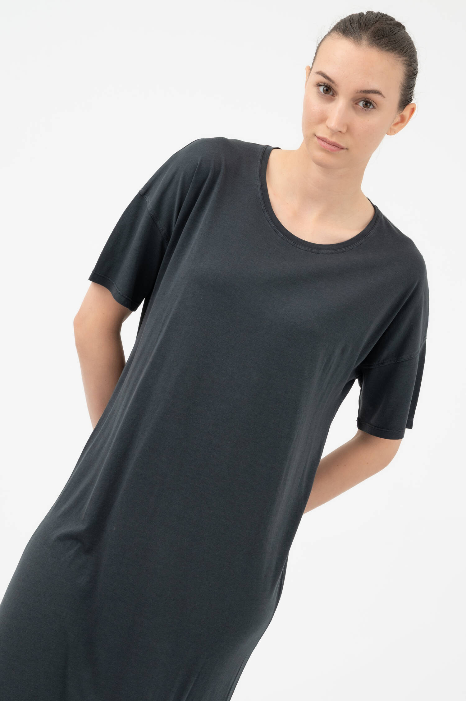 Schlupfkleid in Schwarz