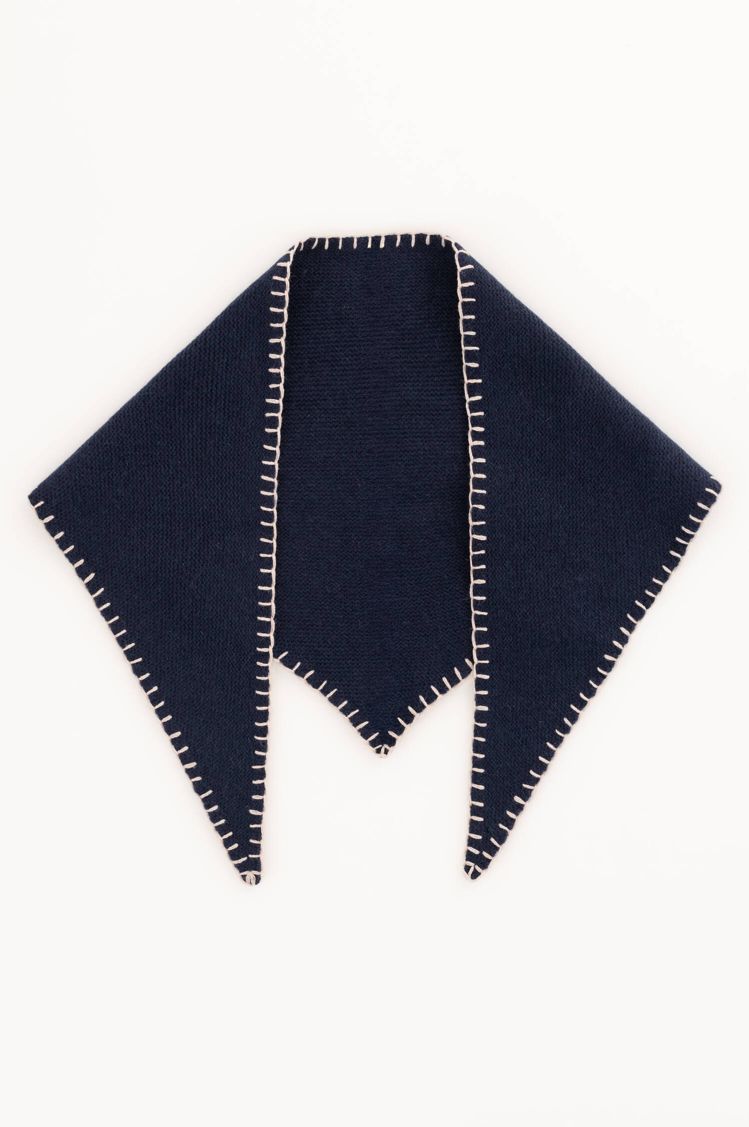 Woll-Cashmere-Dreieckstuch in Navy Woll-Cashmere-Dreieckstuch in Navy
