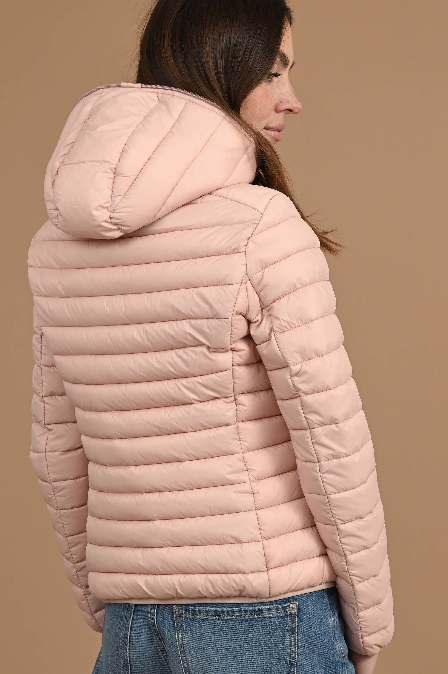 Steppjacke DAISY mit Kapuze in Blush Pink