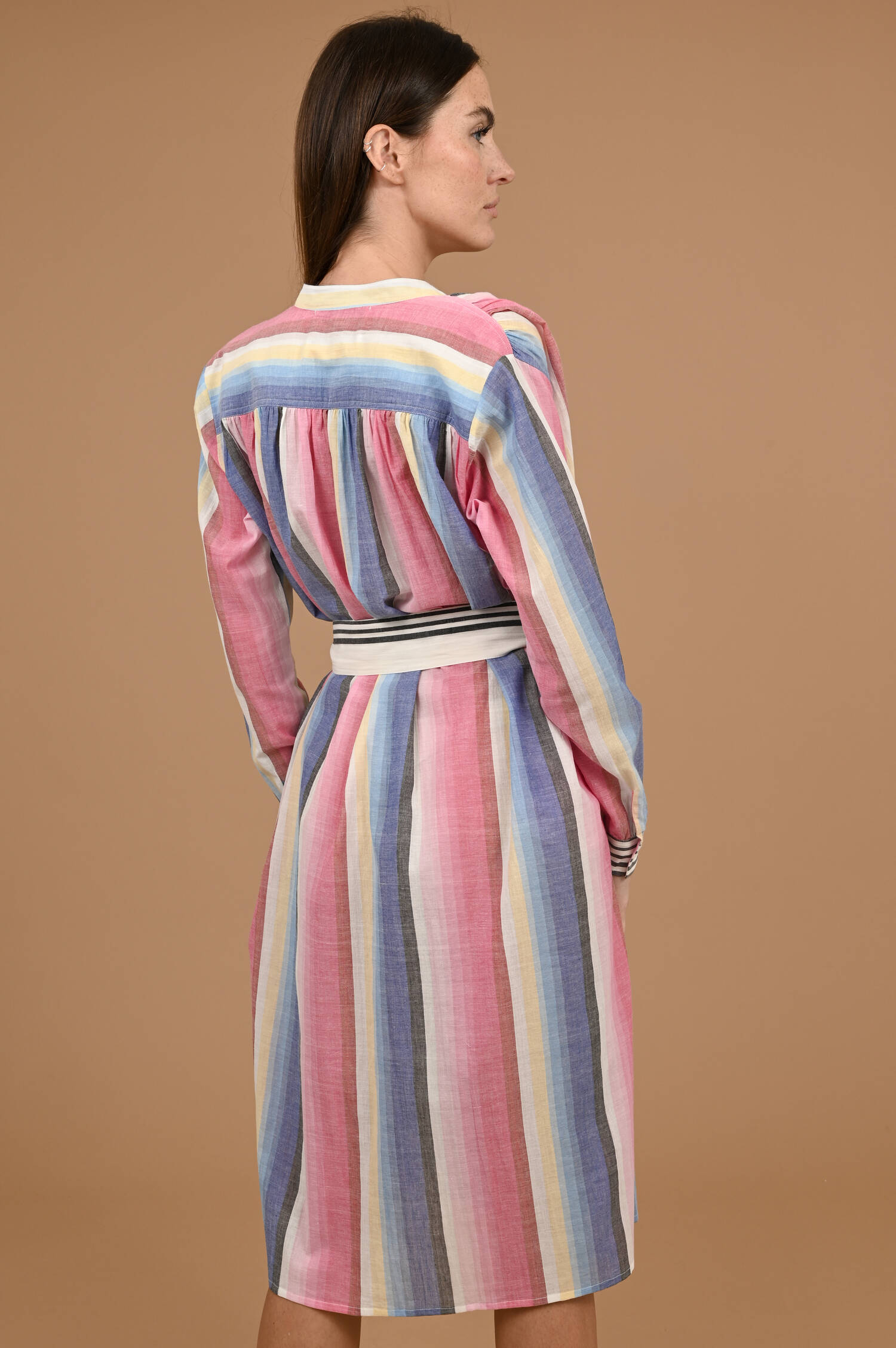 Kleid Eos in Multicolor gemustert