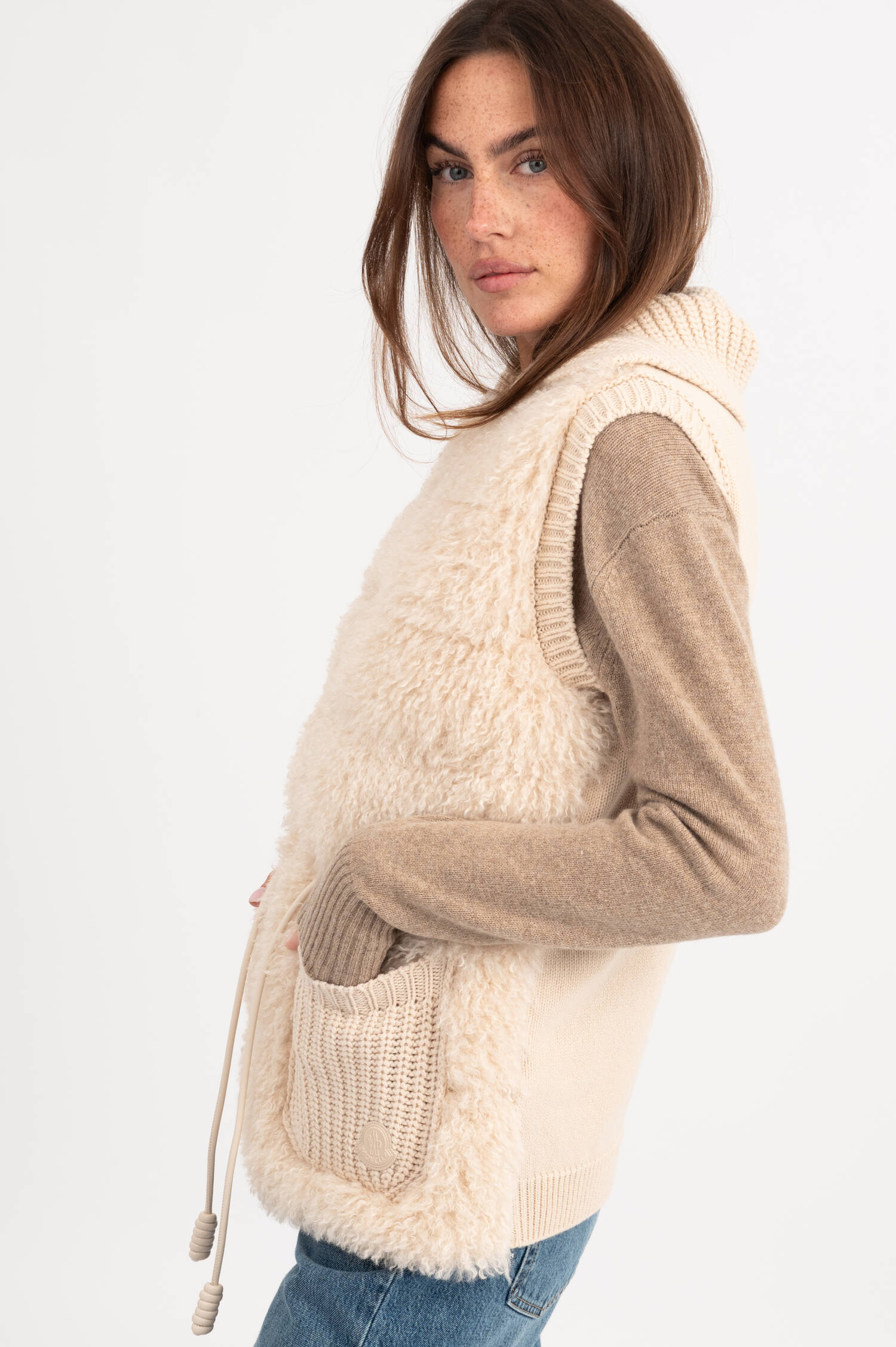 Daunengilet in Beige Daunengilet in Beige