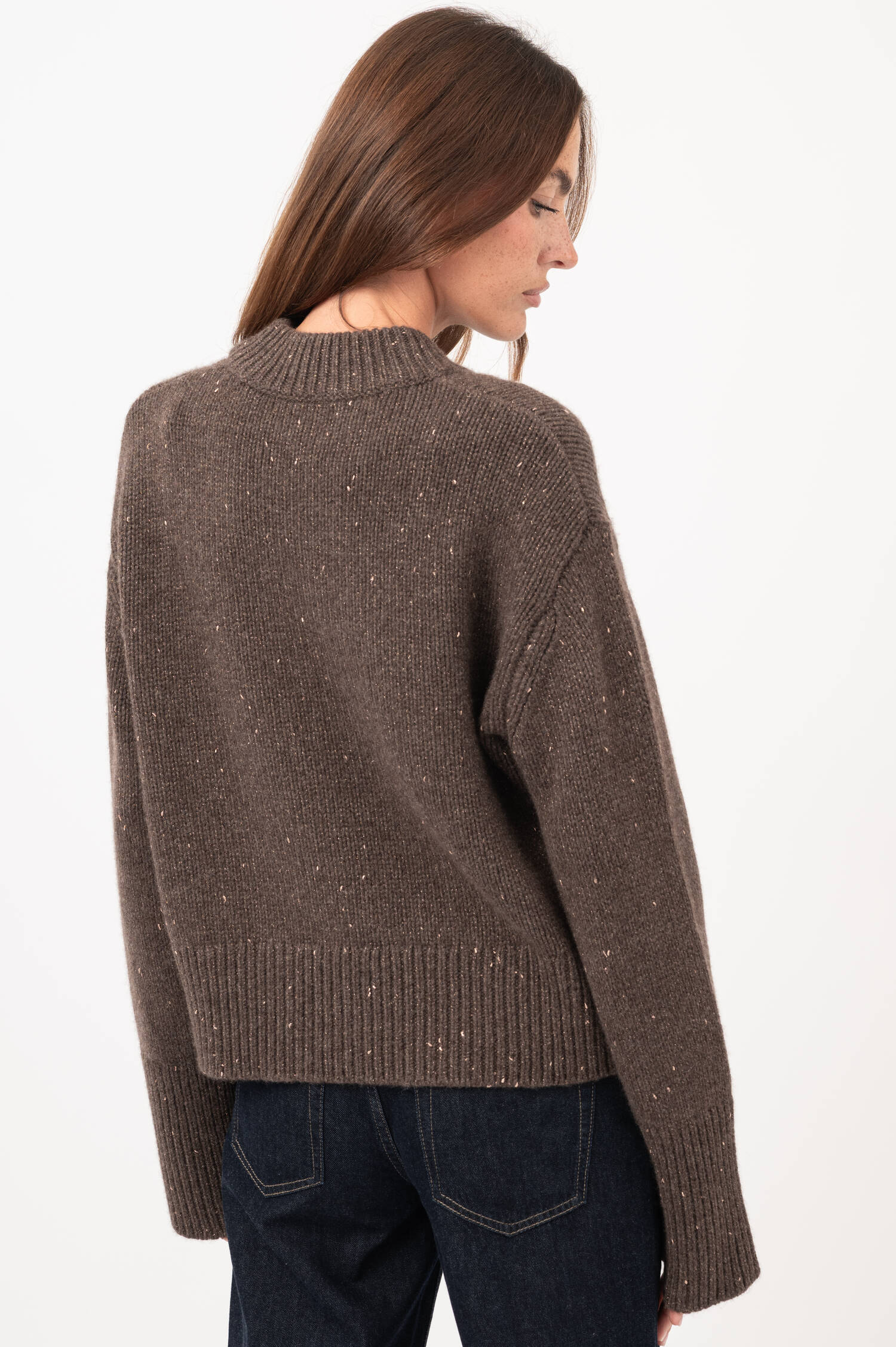 Cashmere-Mix-Sweater TARIE in Braun