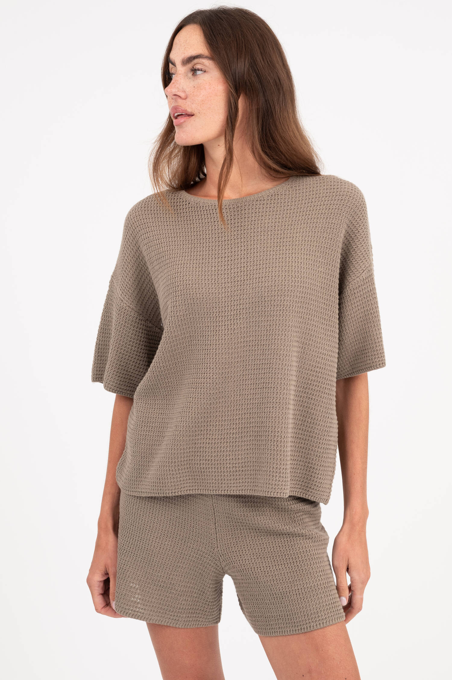 Strickshirt in Khaki