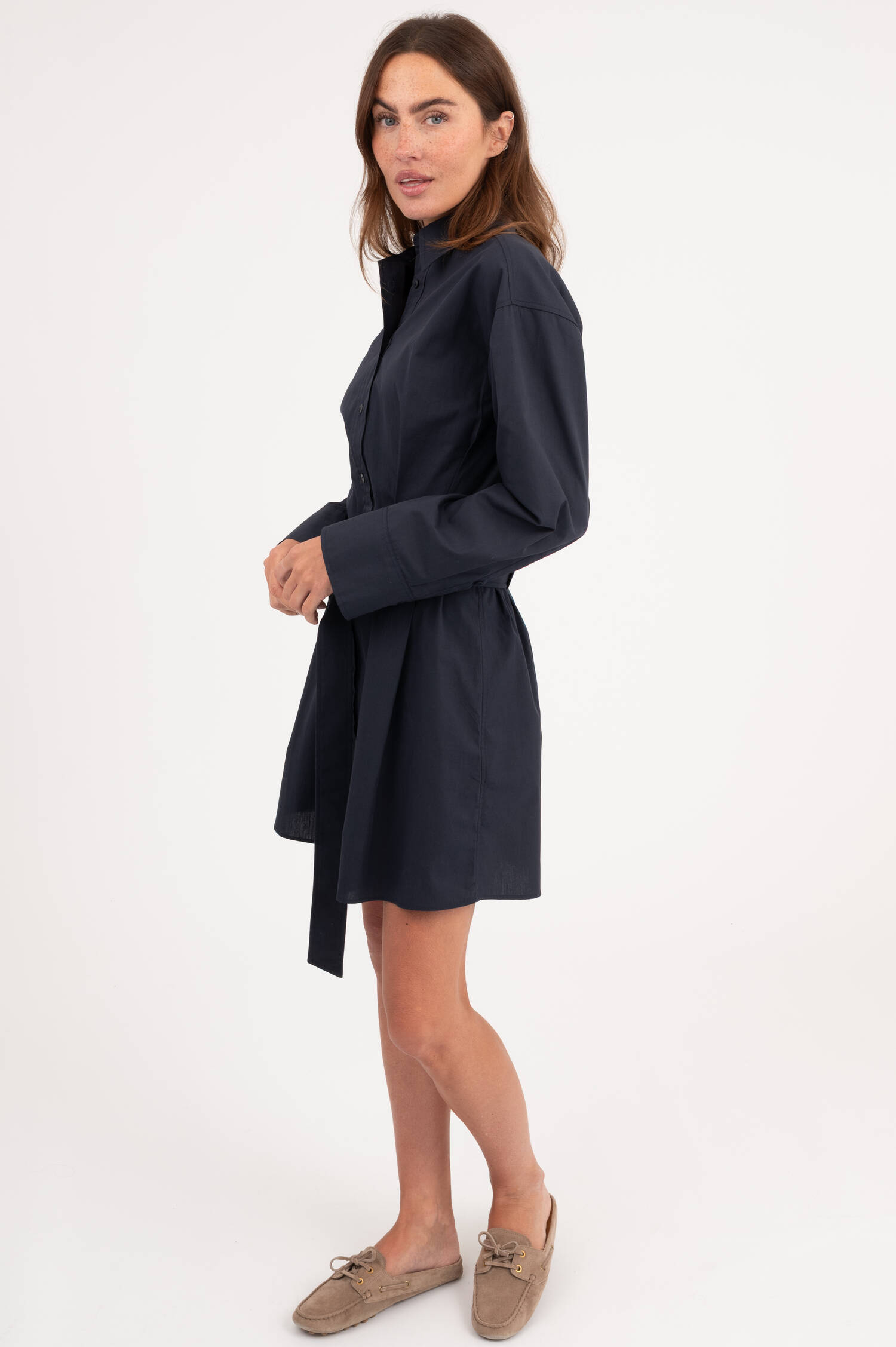 Hemdblusenkleid in Navy Hemdblusenkleid in Navy