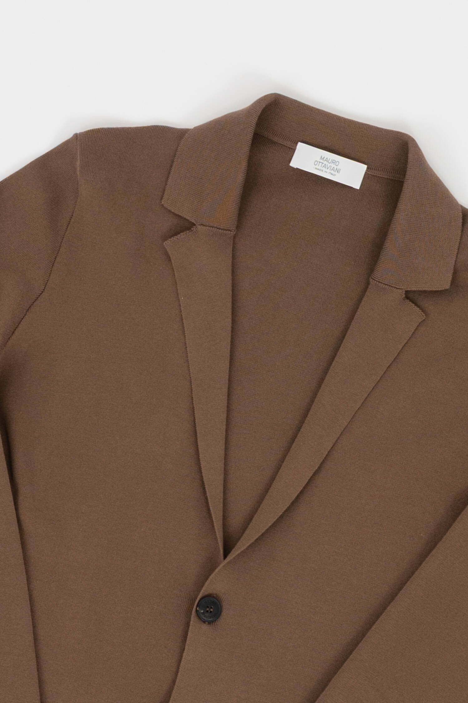 Feinstrick-Sakko in Taupe