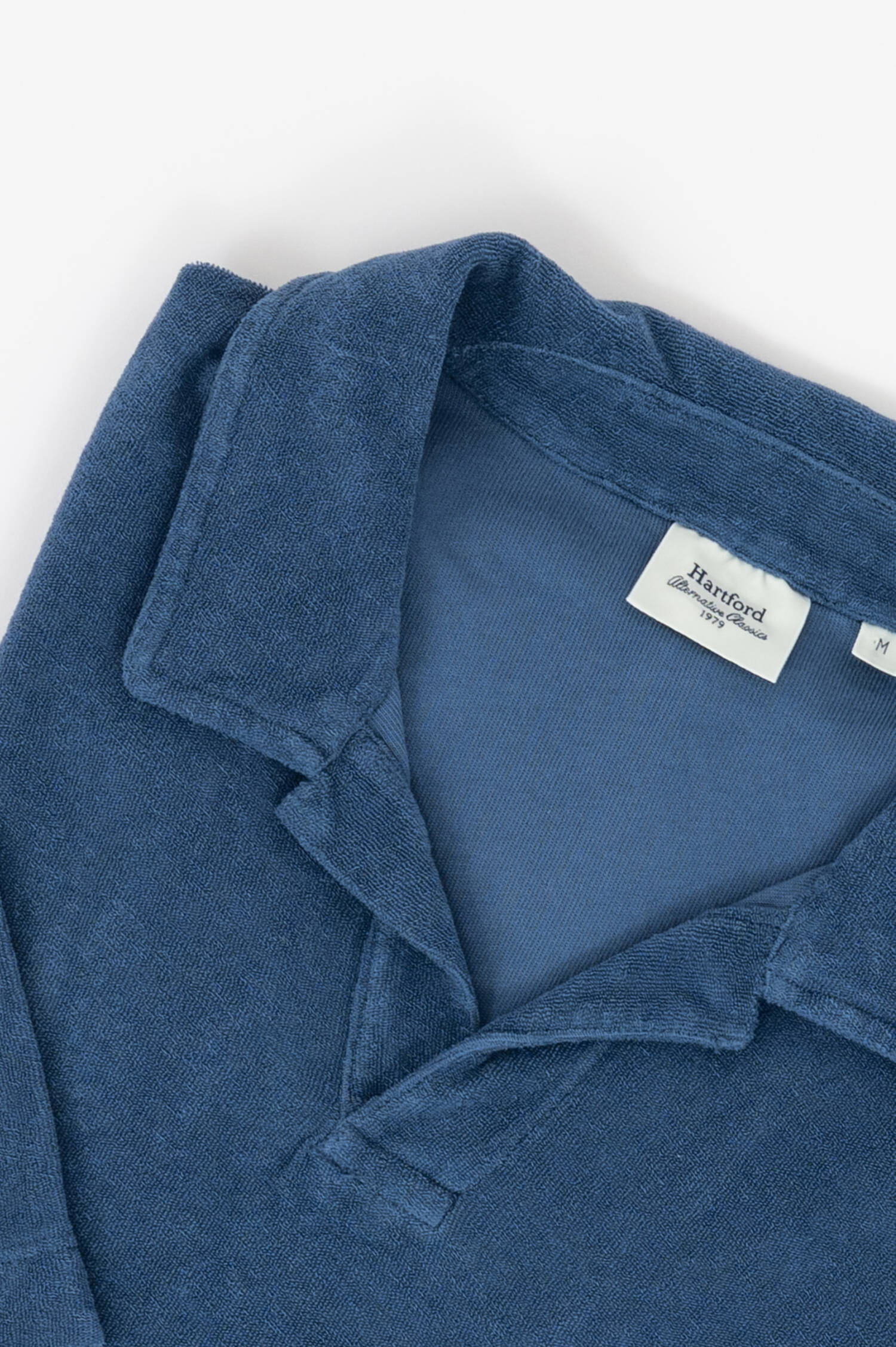 Frottee Polo in Blau