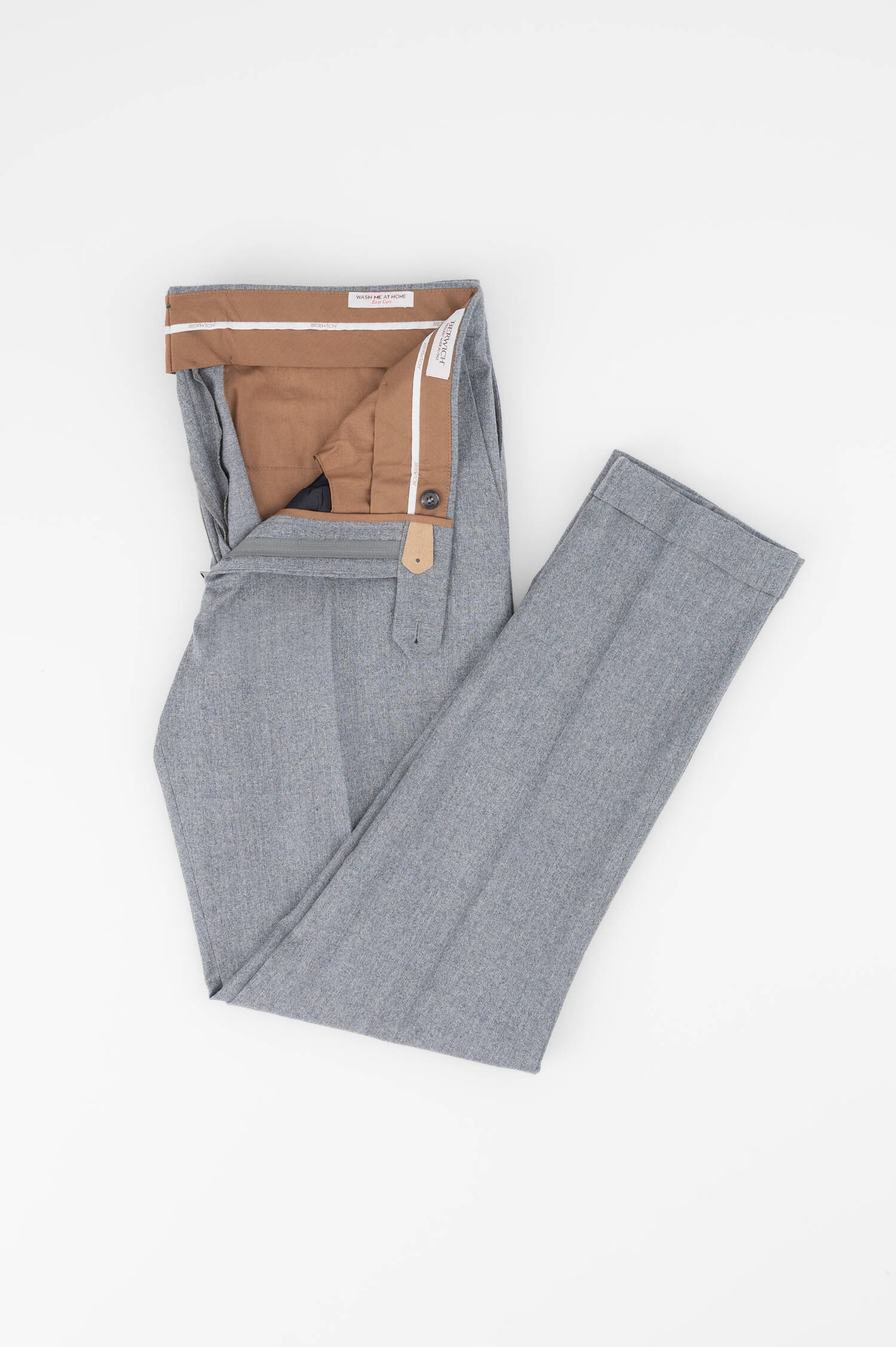 Flannel-Chinohose in Hellgrau meliert Flannel-Chinohose in Hellgrau meliert