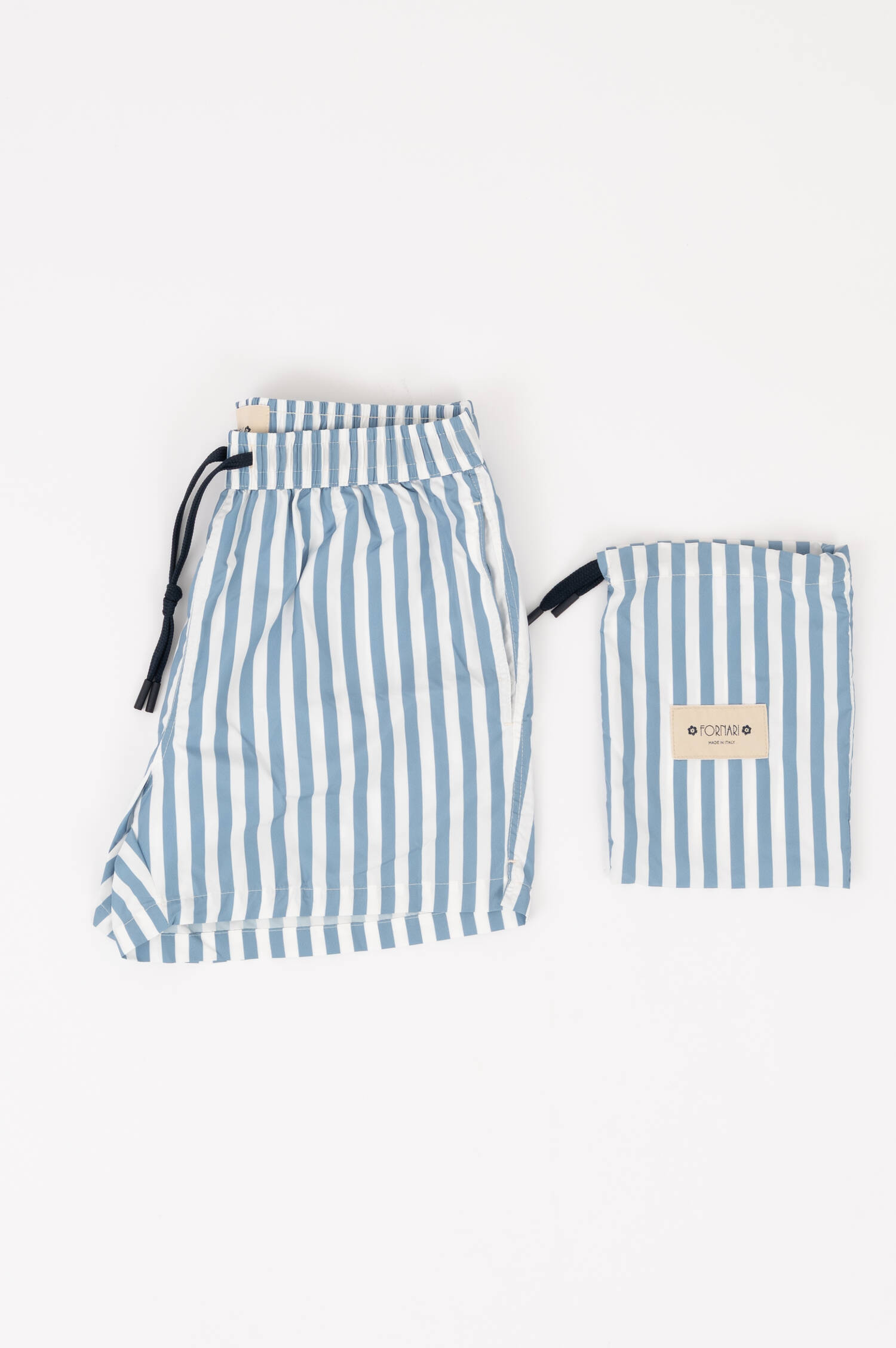 Badehose in Blau/Weiß gestreift
