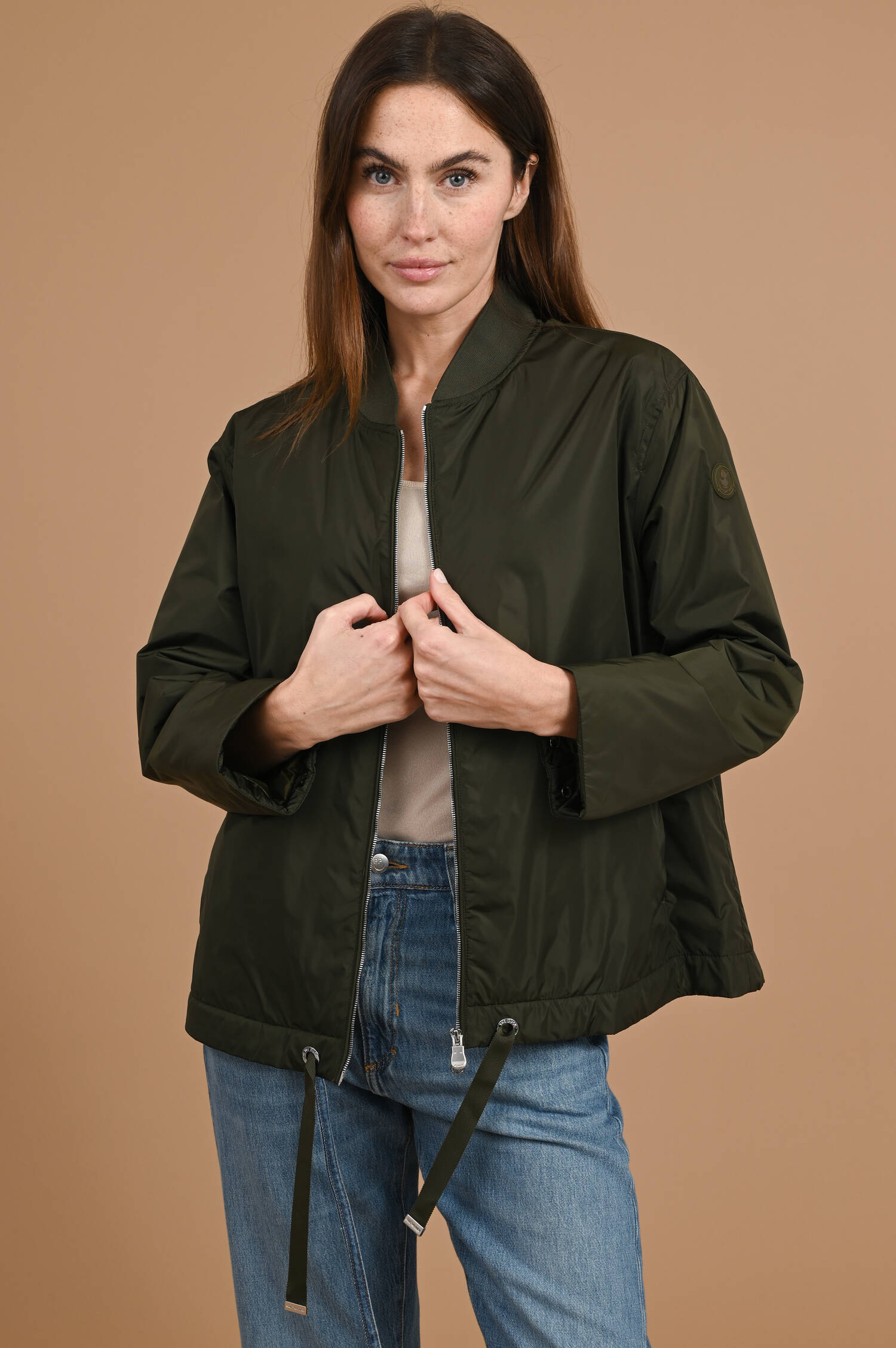 Bomberjacke AISHA in Snakegrün