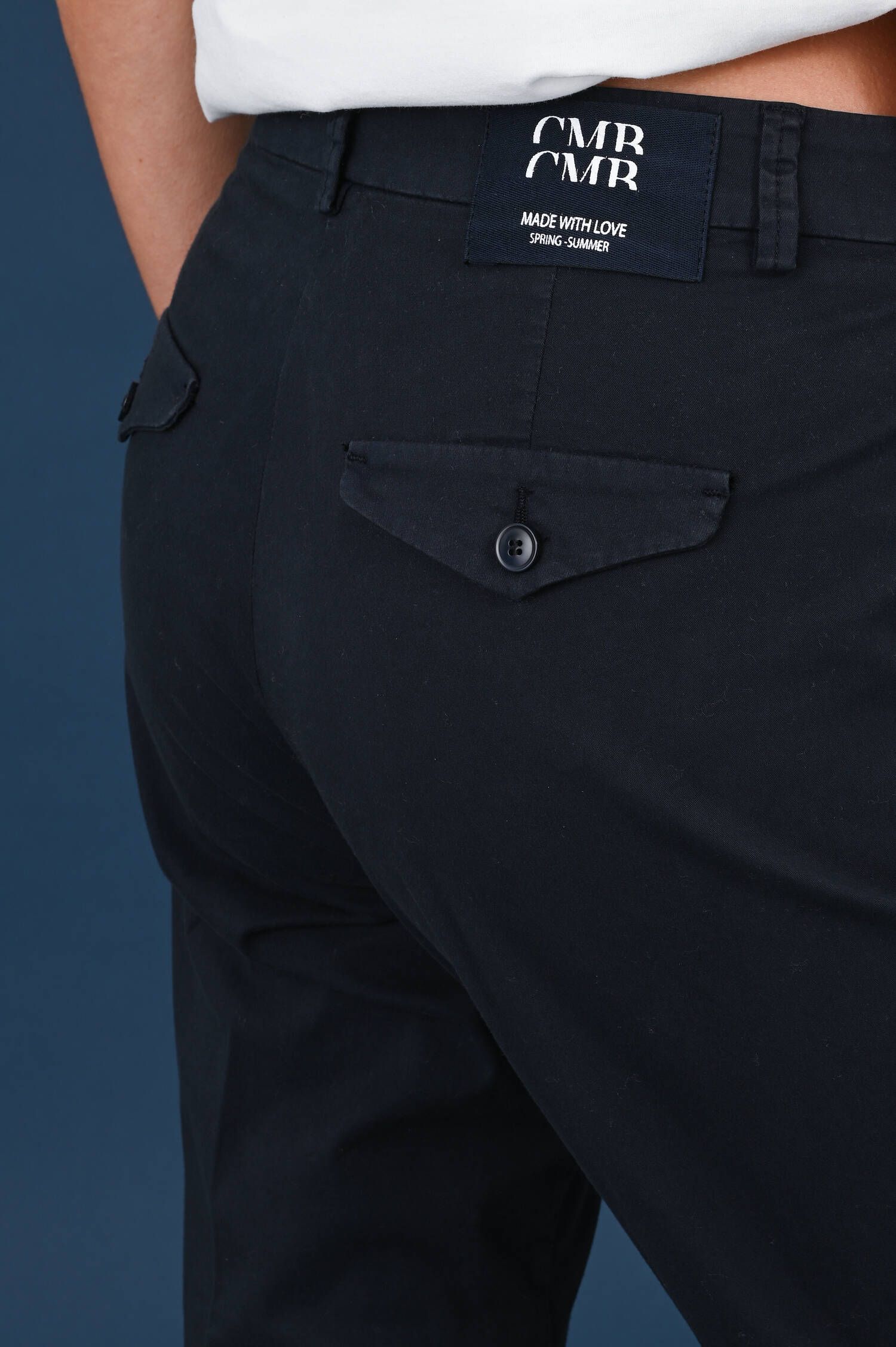 Gabardine-Hose KARINA in Dark Navy